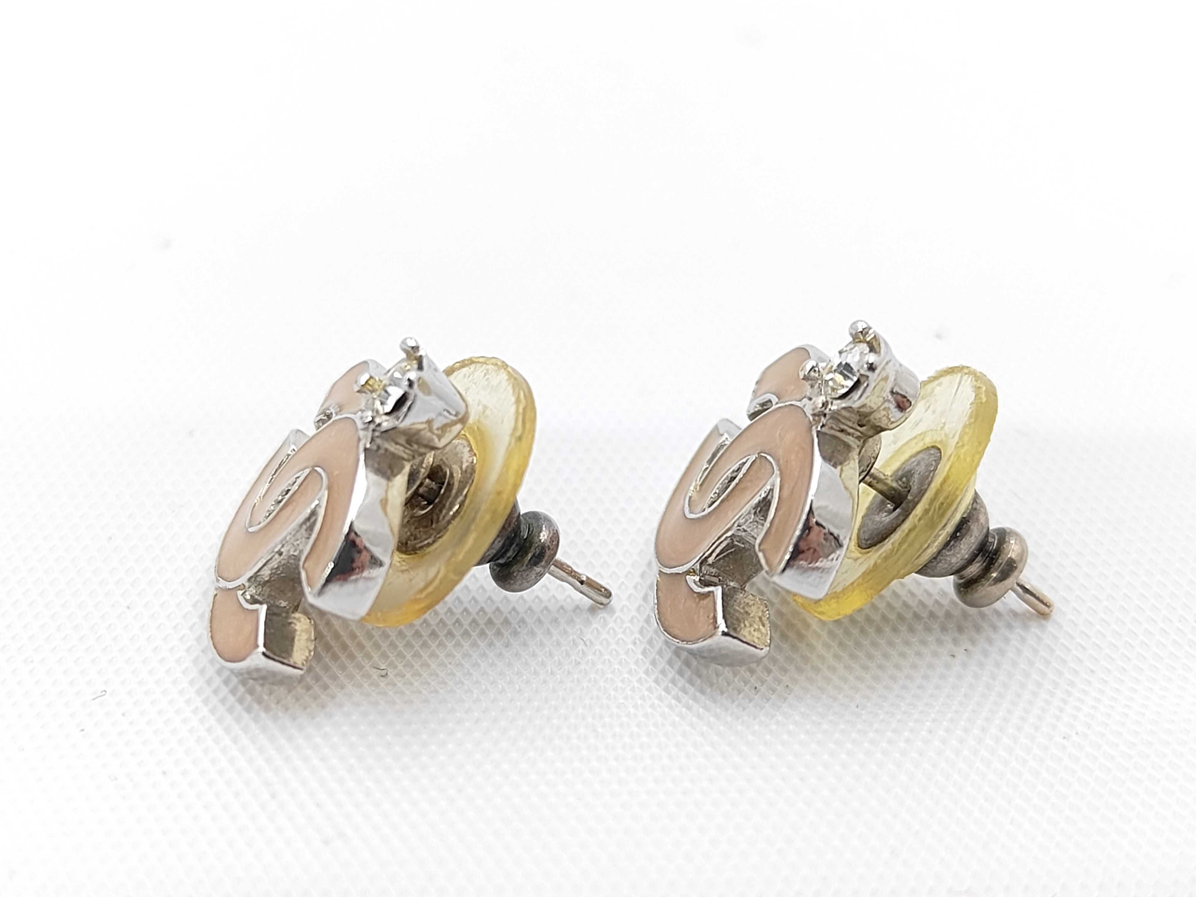 Coco Mark Beige Earrings — view 3