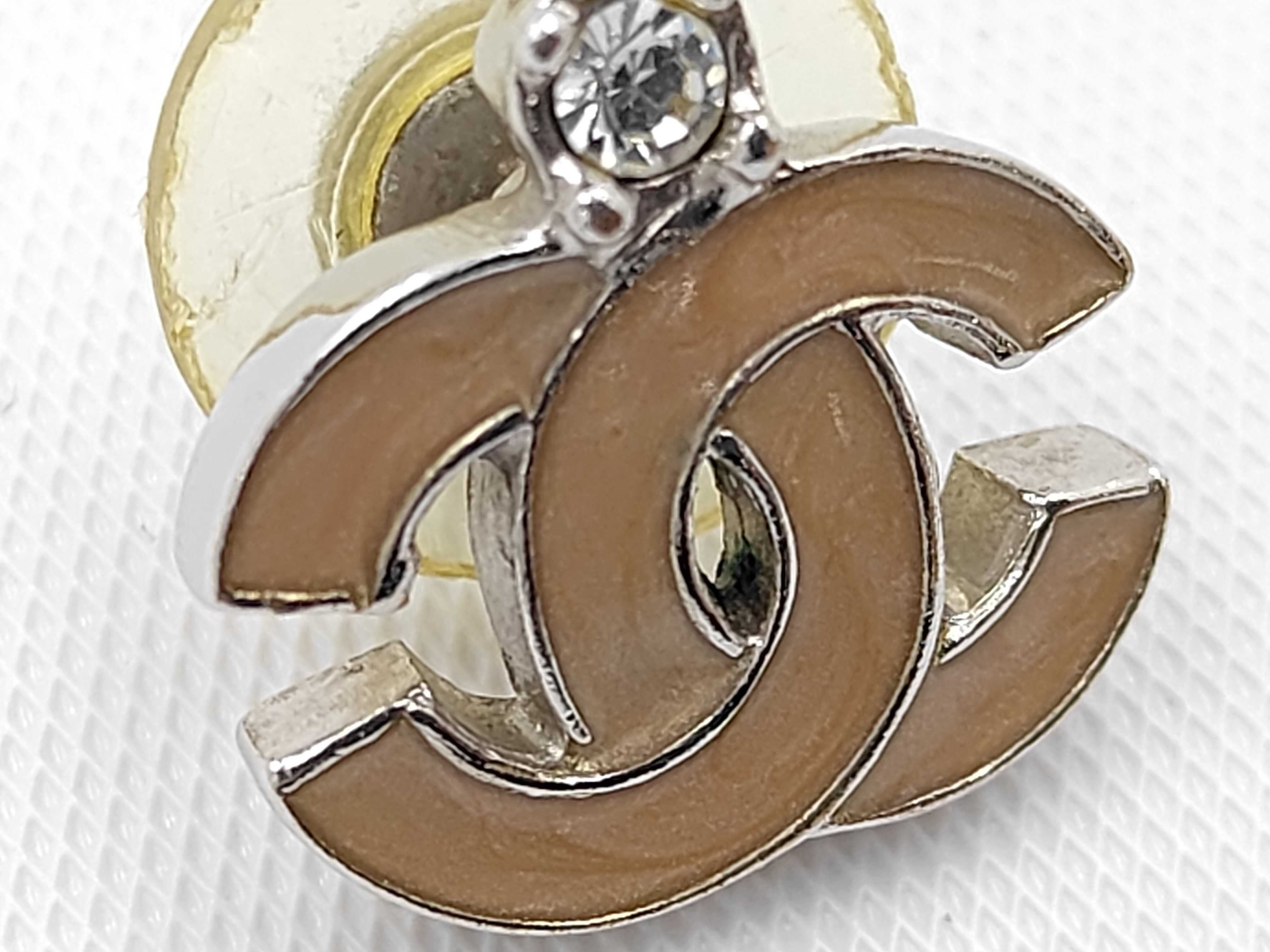 Coco Mark Beige Earrings — view 8