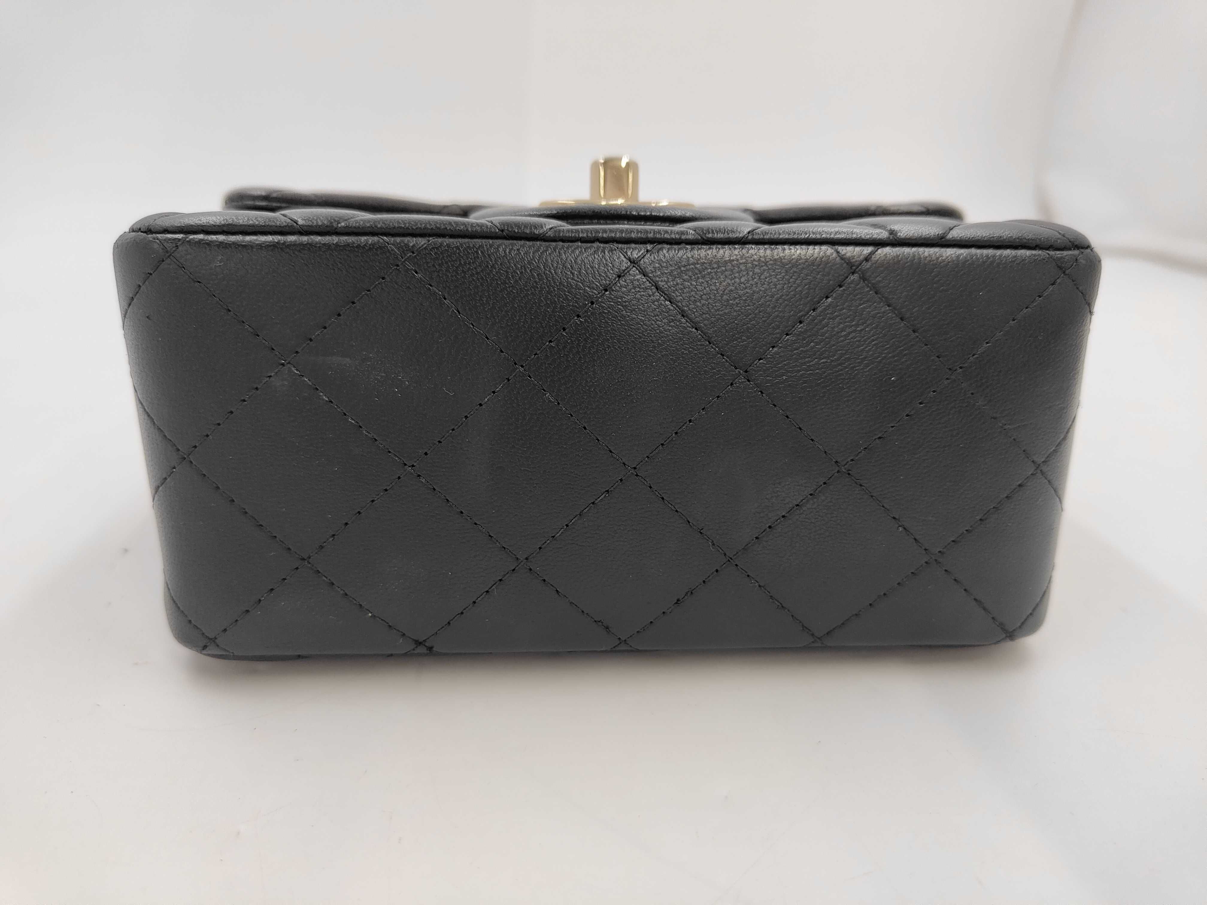 Mini Matelassé Lambskin Shoulder Bag — view 6