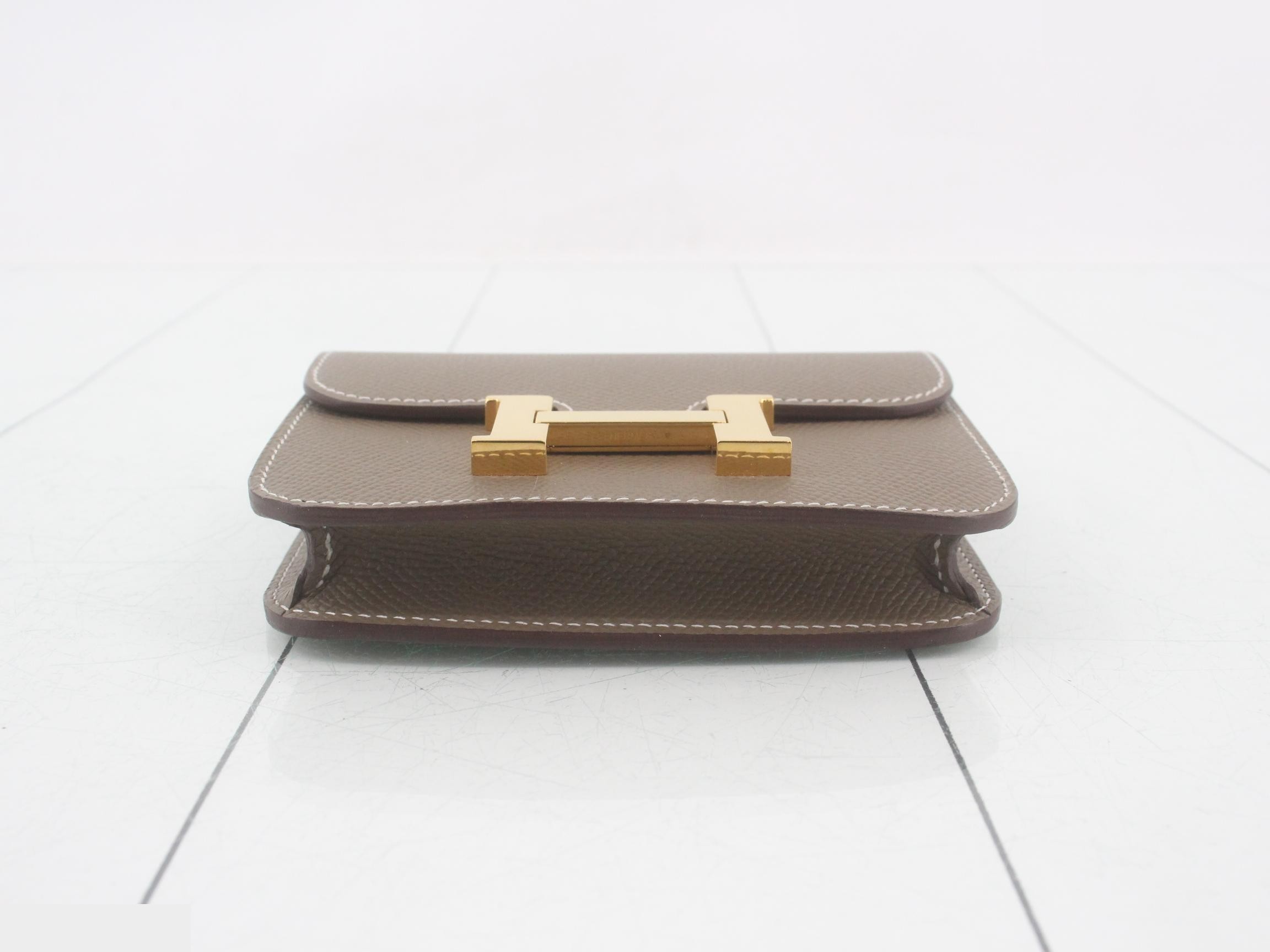 Constance Slim Veau Epsom Compact Wallet — view 3