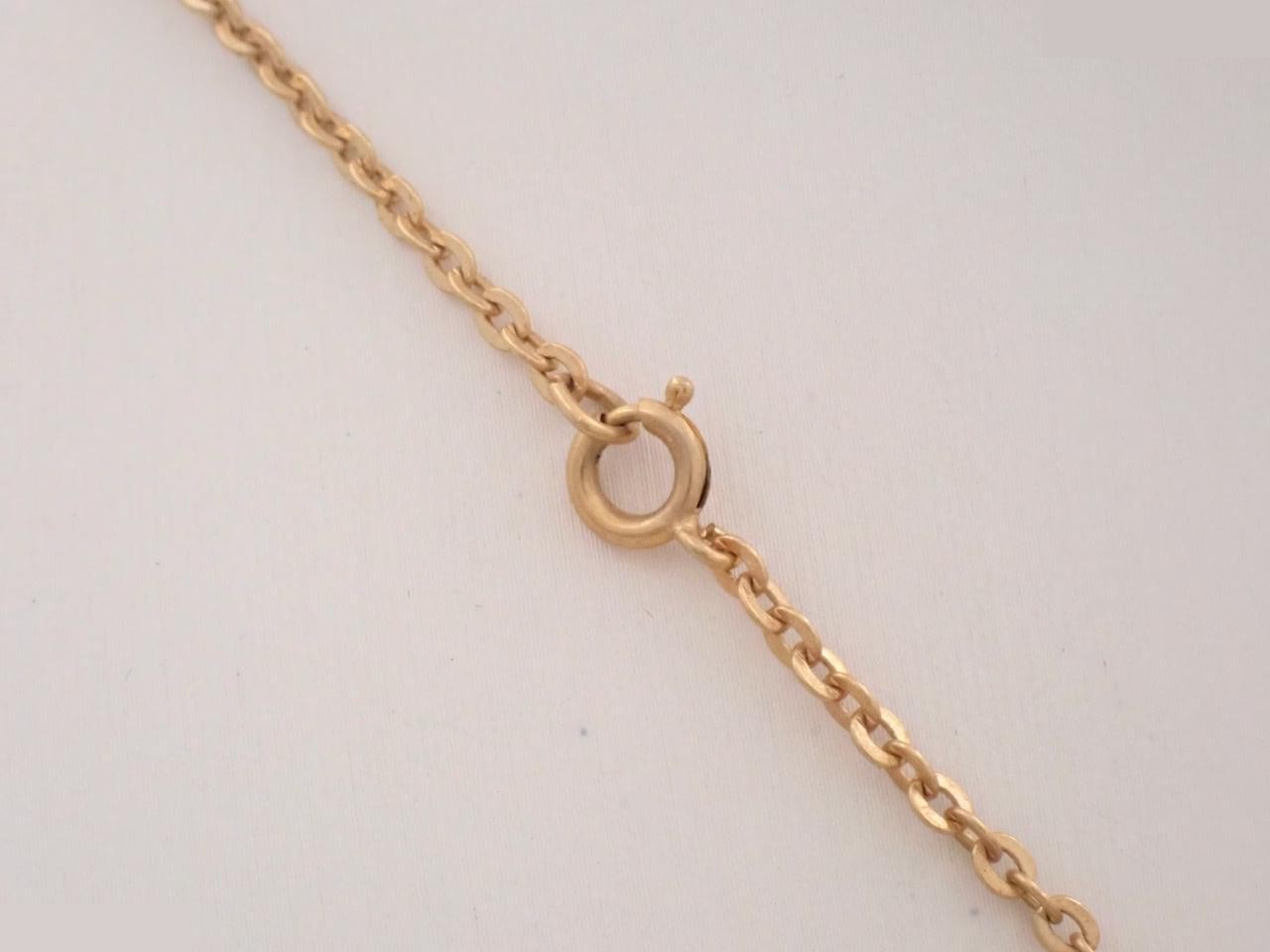 Logo oval necklace, chain approximately 38cm — view 2