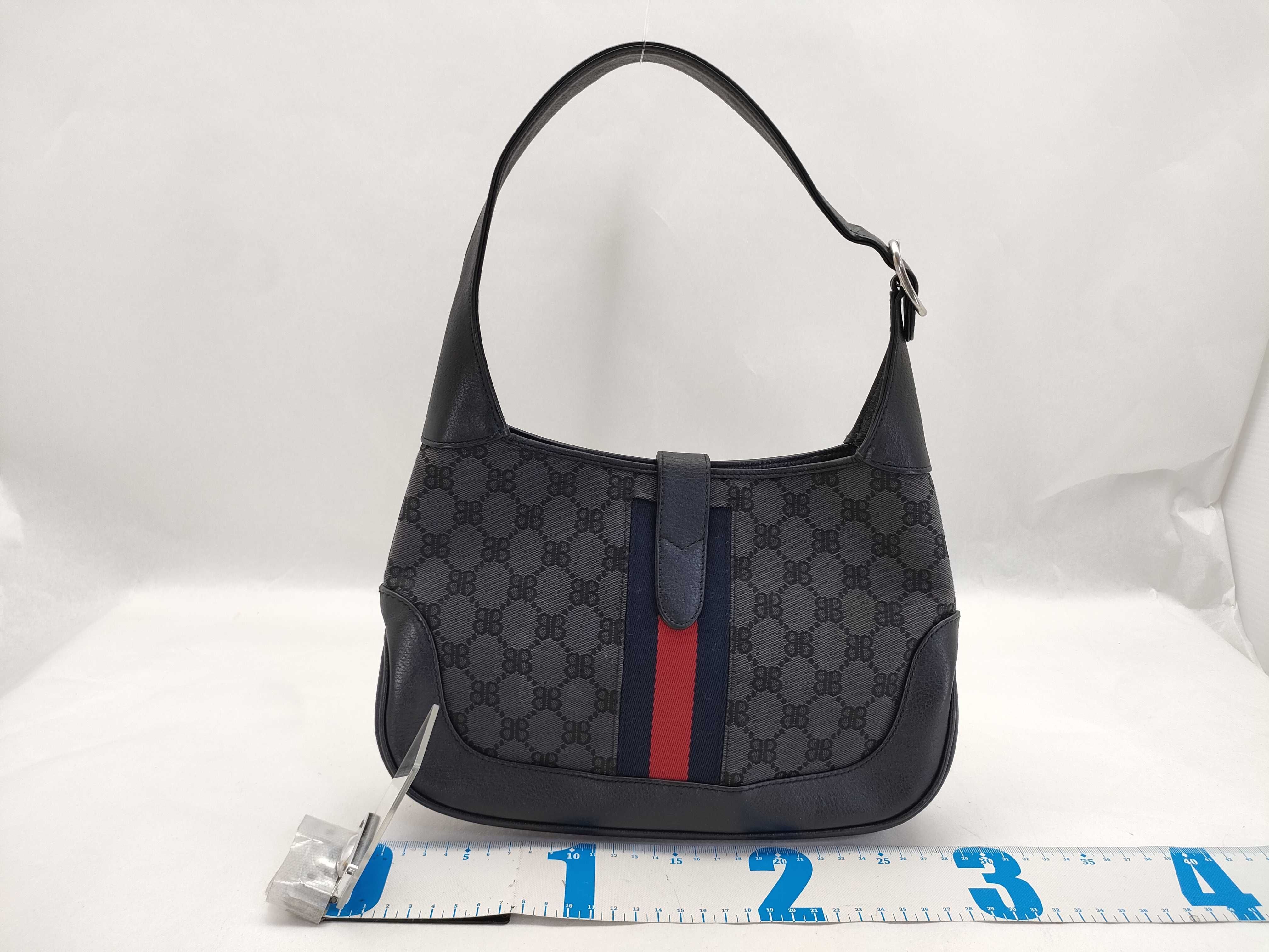 Jackie FR- x Balenciaga Jackie canvas x leather shoulder bag Black 680118 Shoulder bag — view 2