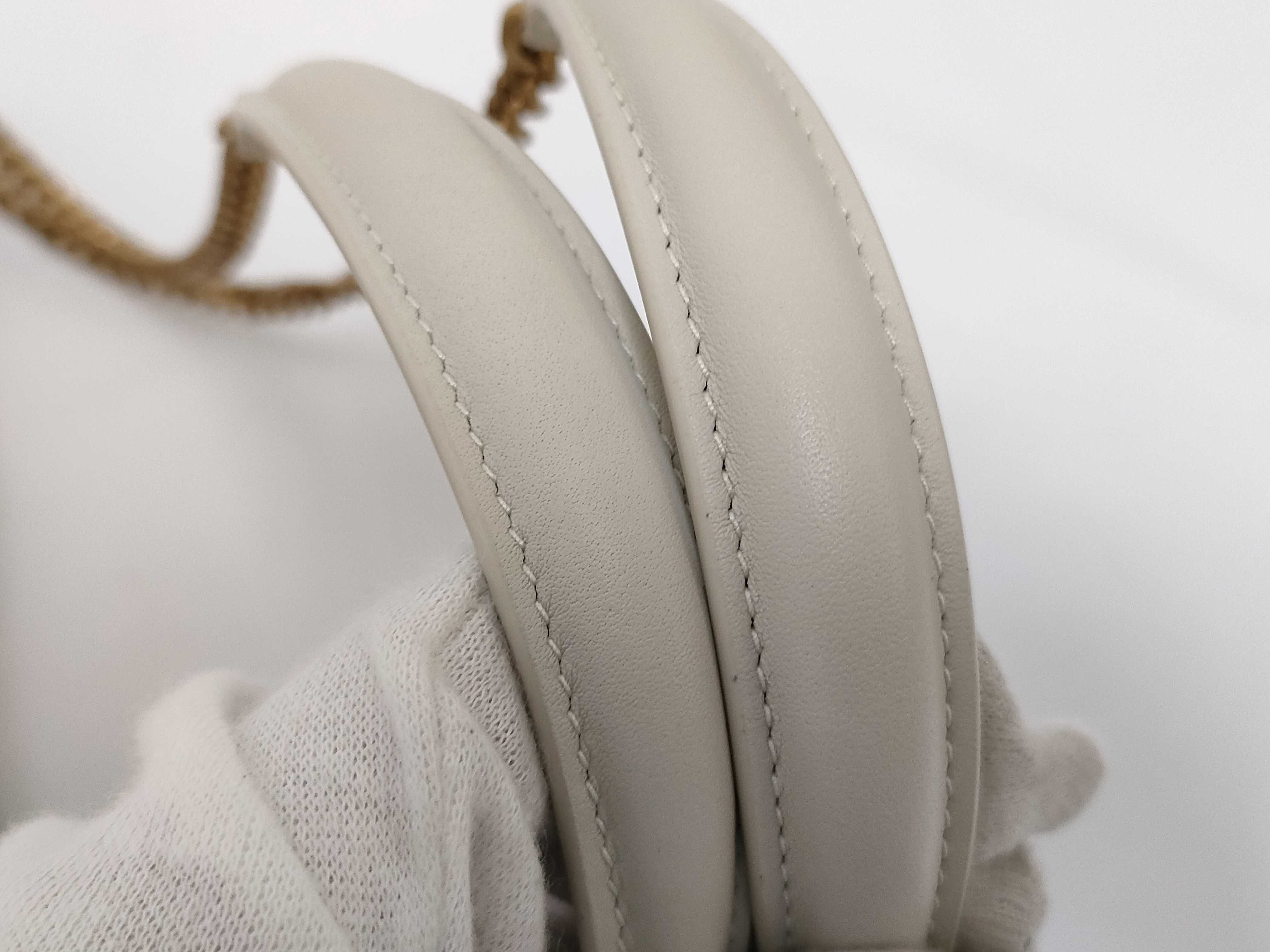 White x Multicolor Logo Print Calf Leather Shoulder Bag — view 6