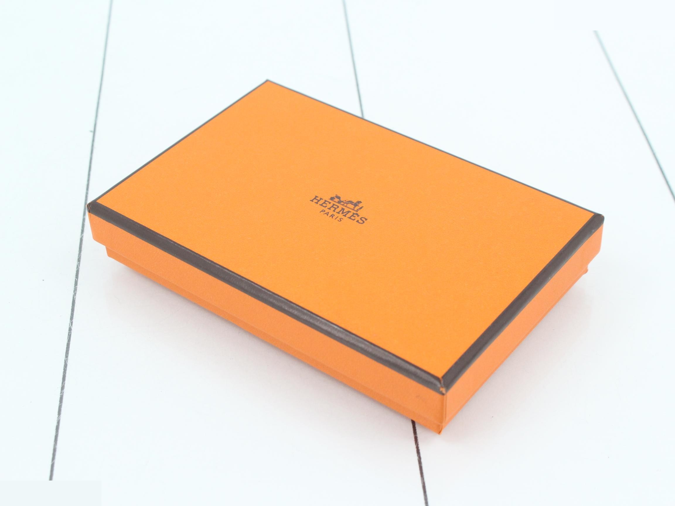 Calvi Duo Coin Card Case, Epsom Leather/Etoupe, G Stamp, Unused — view 5