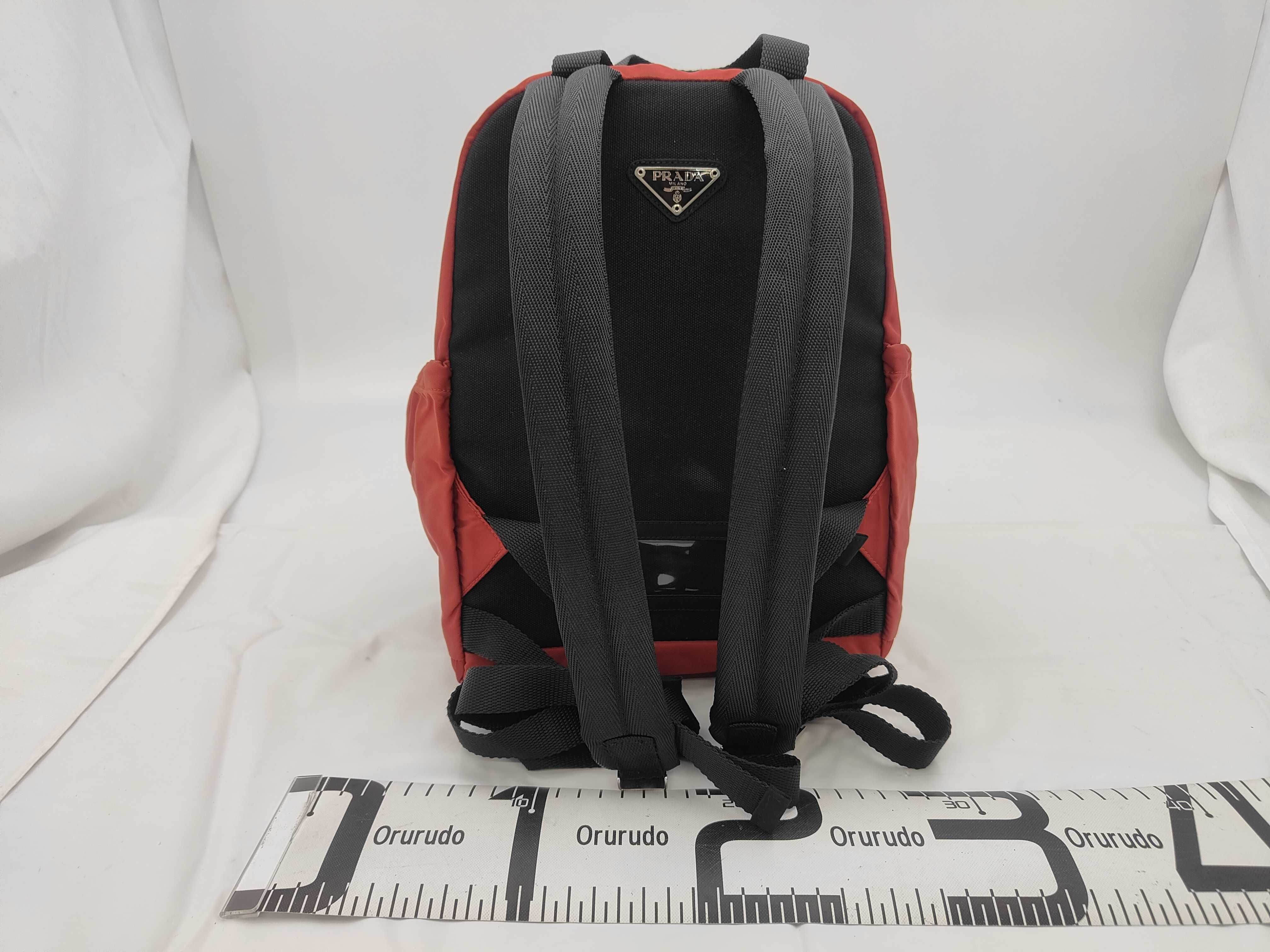 Nylon Backpack Red Bag — view 2
