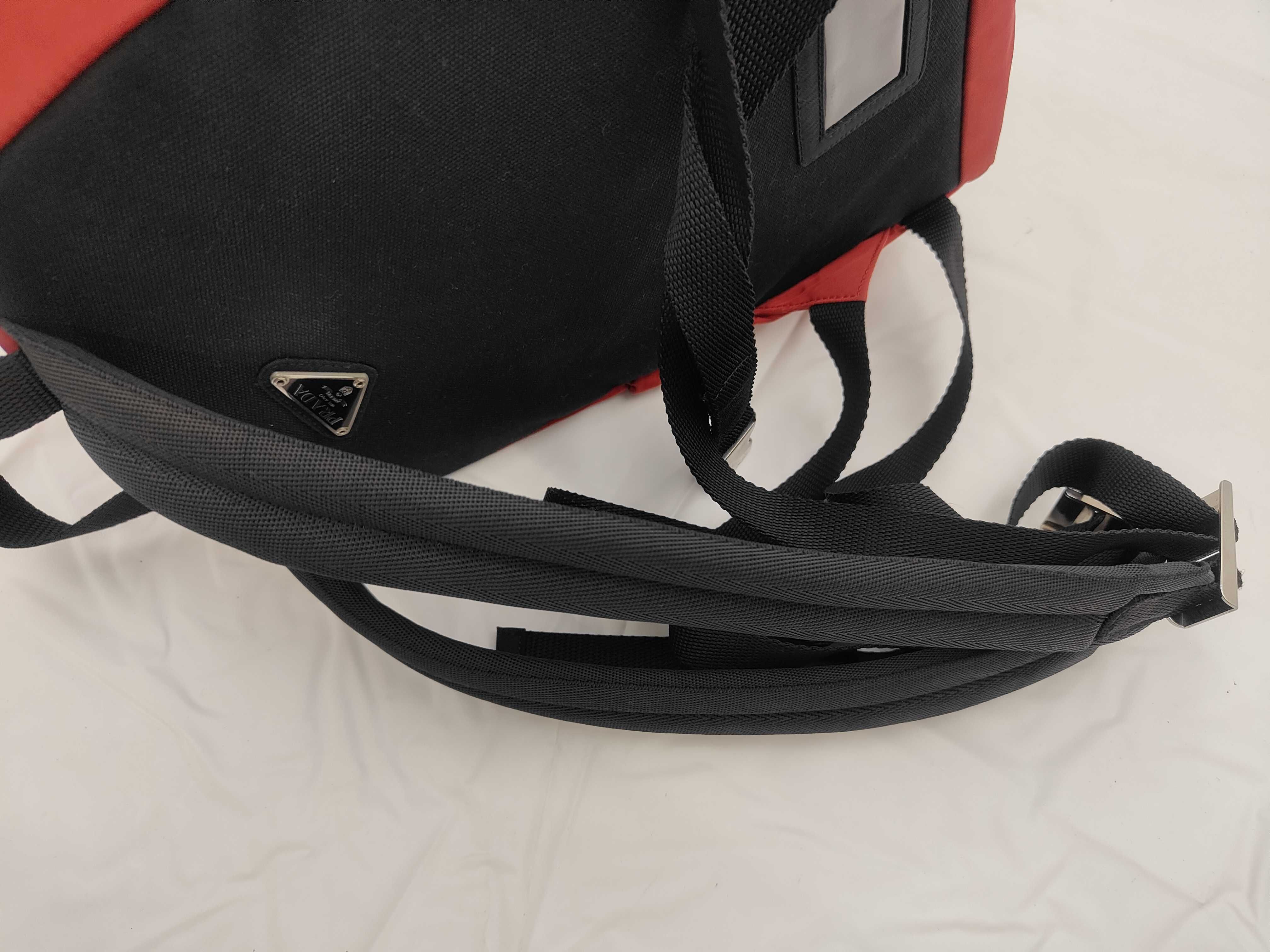 Nylon Backpack Red Bag — view 3
