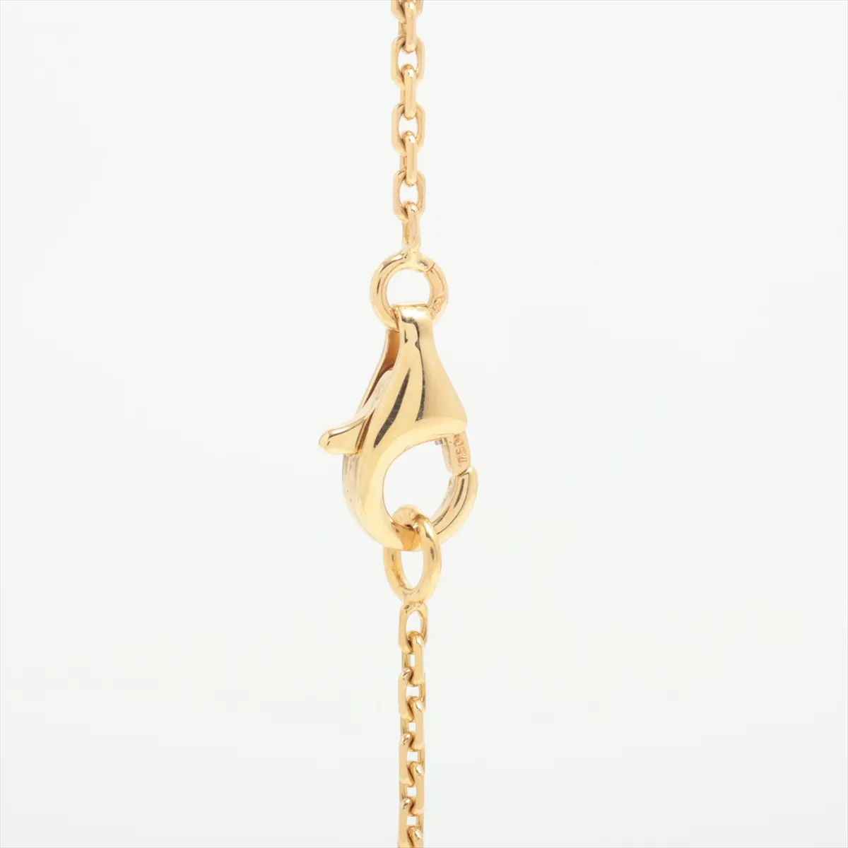 Vintage Alhambra Onyx Necklace 750 (Yellow Gold) 5.2g JE189410 — view 3