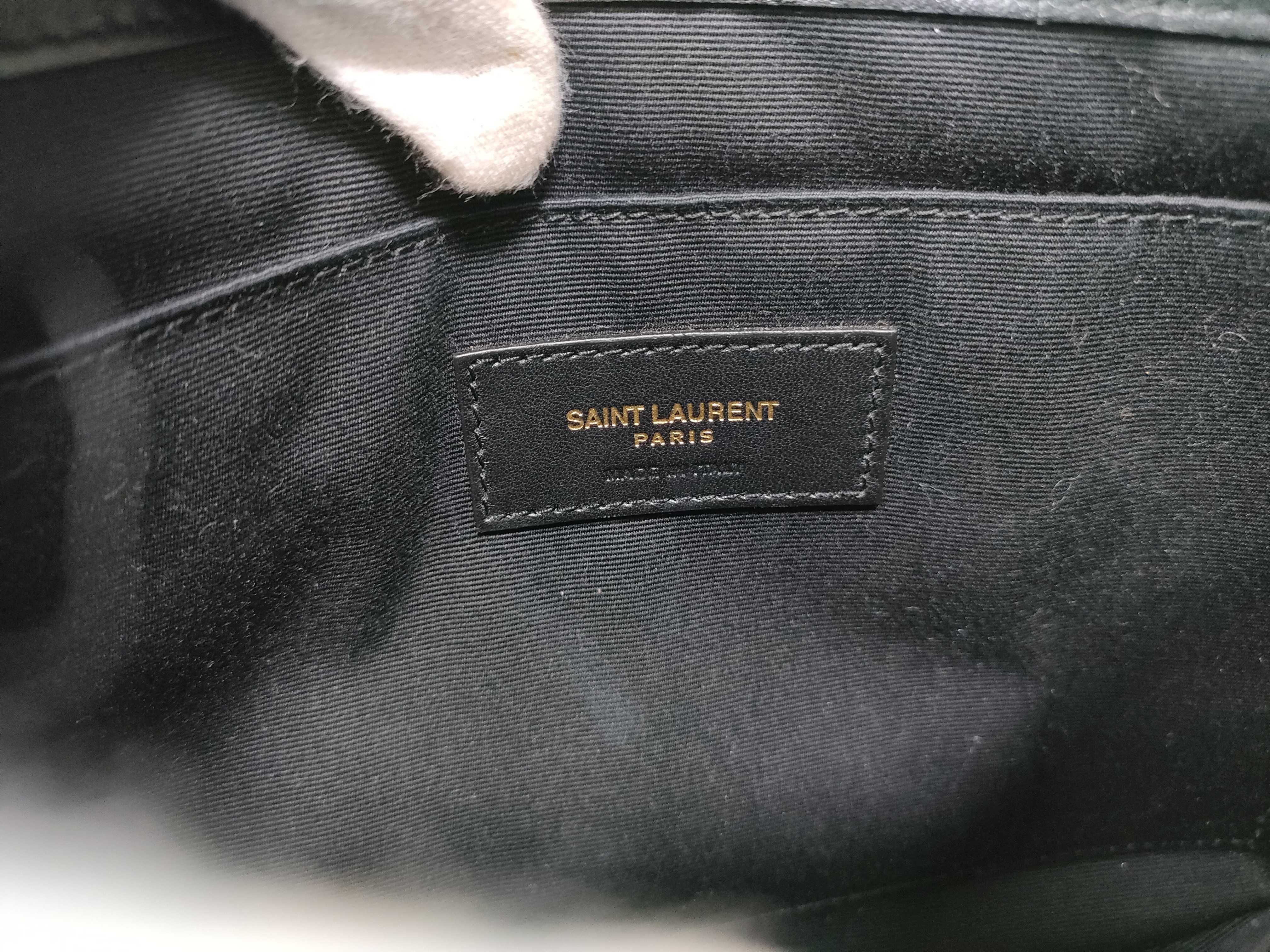 Clutch Bag with YSL Buckle and V-Stitching, Includes Dust Bag and Guarantee Card. — view 13