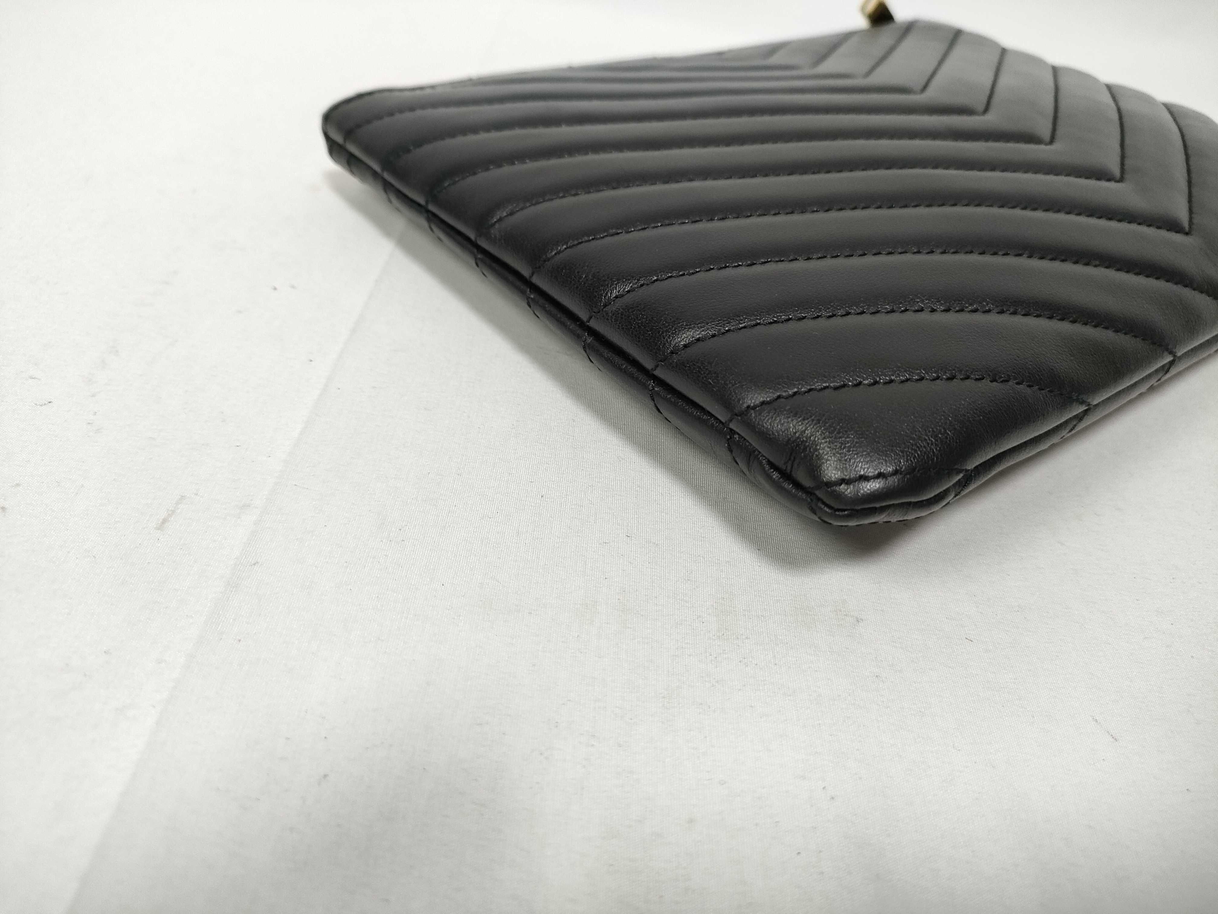 Clutch Bag with YSL Buckle and V-Stitching, Includes Dust Bag and Guarantee Card. — view 5