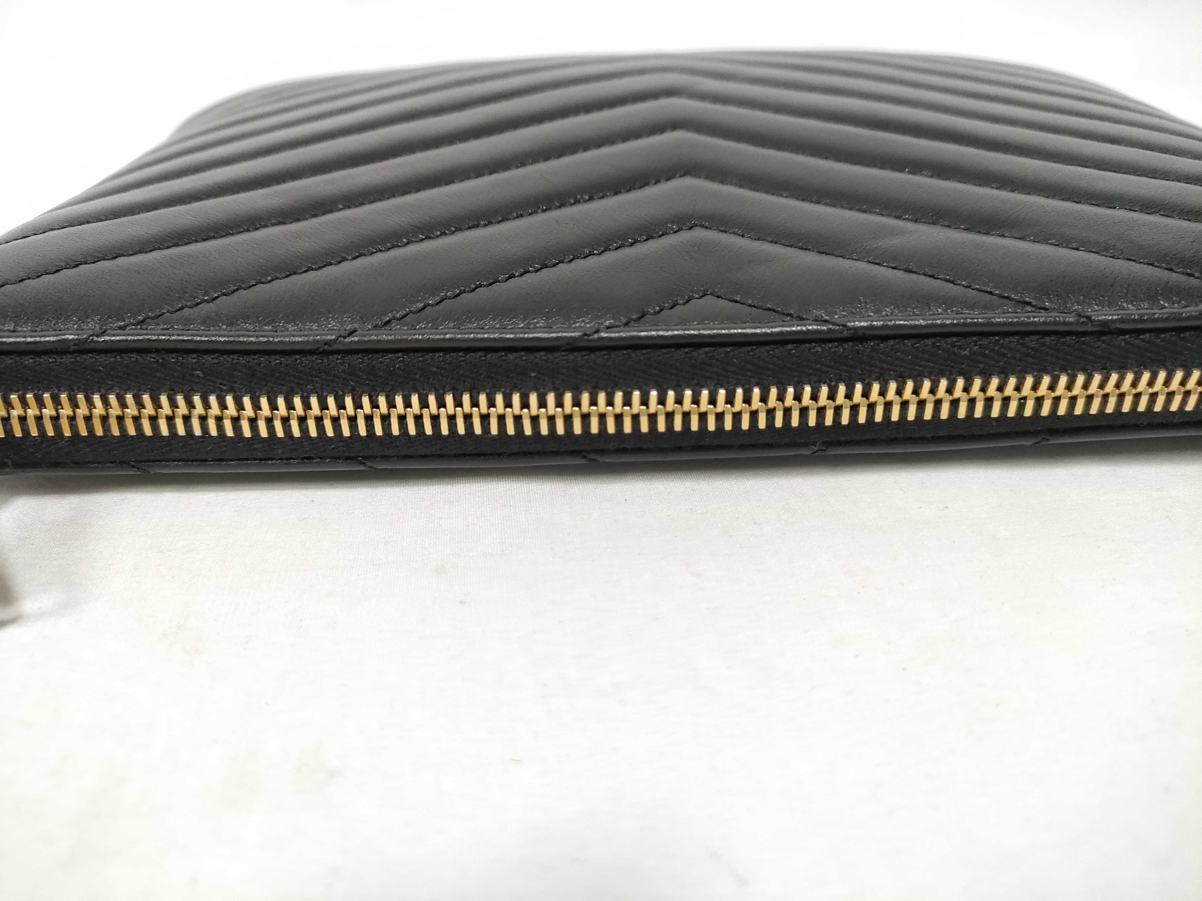 Clutch Bag with YSL Buckle and V-Stitching, Includes Dust Bag and Guarantee Card. — view 10