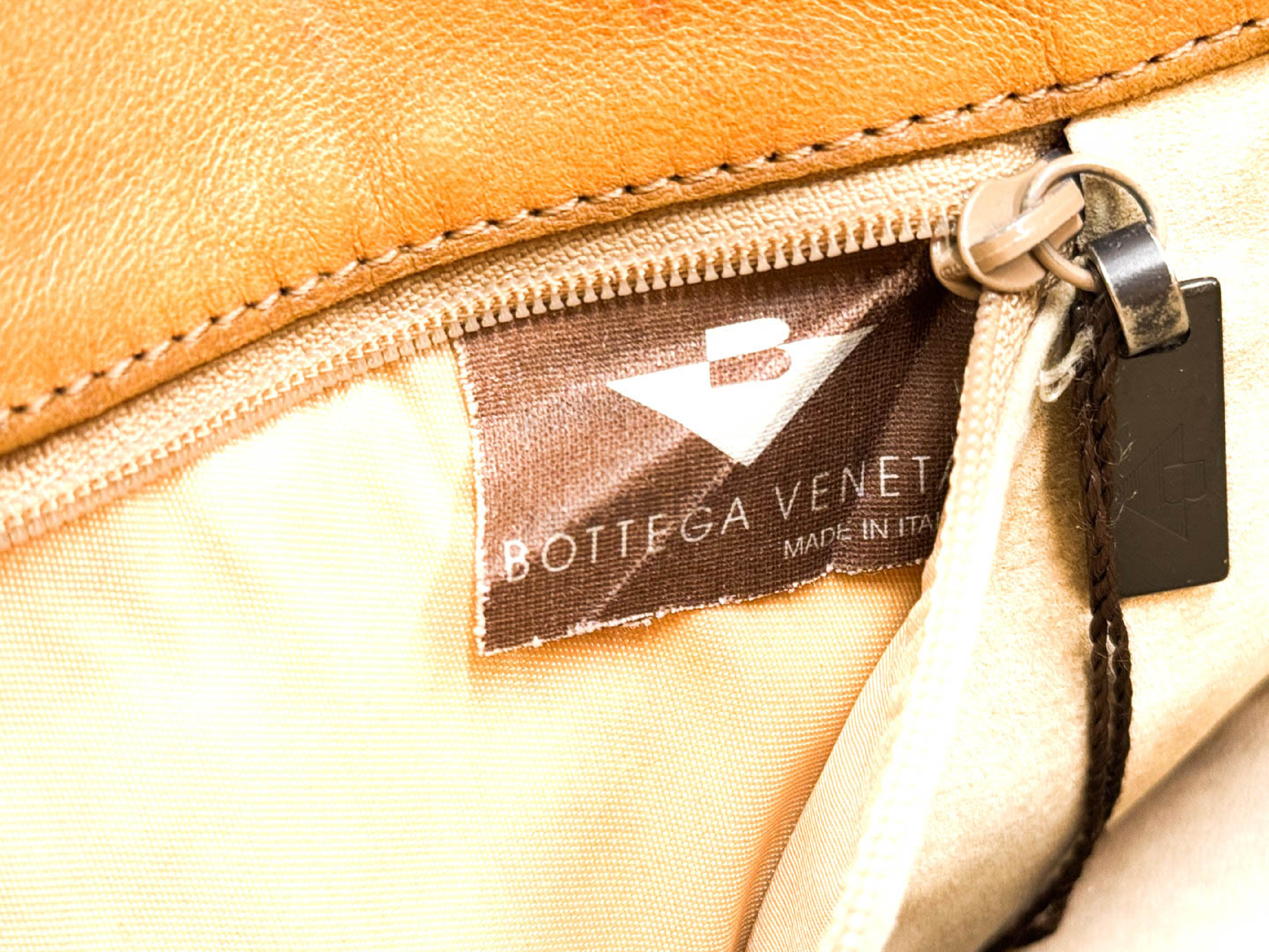 Intrecciato Yellow Leather Shoulder Bag — view 10