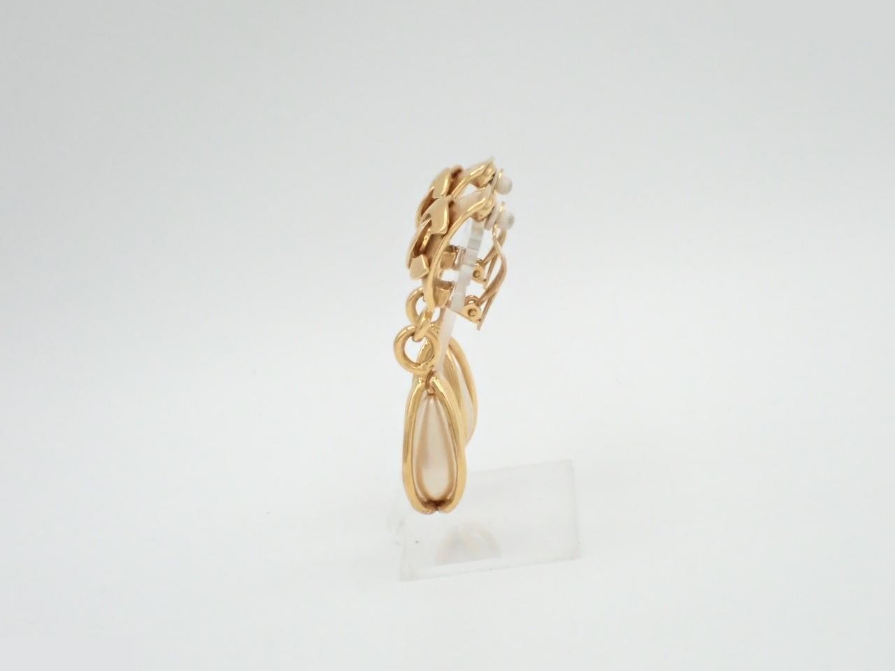 Coco Mark Pearl Swing Earrings — view 3