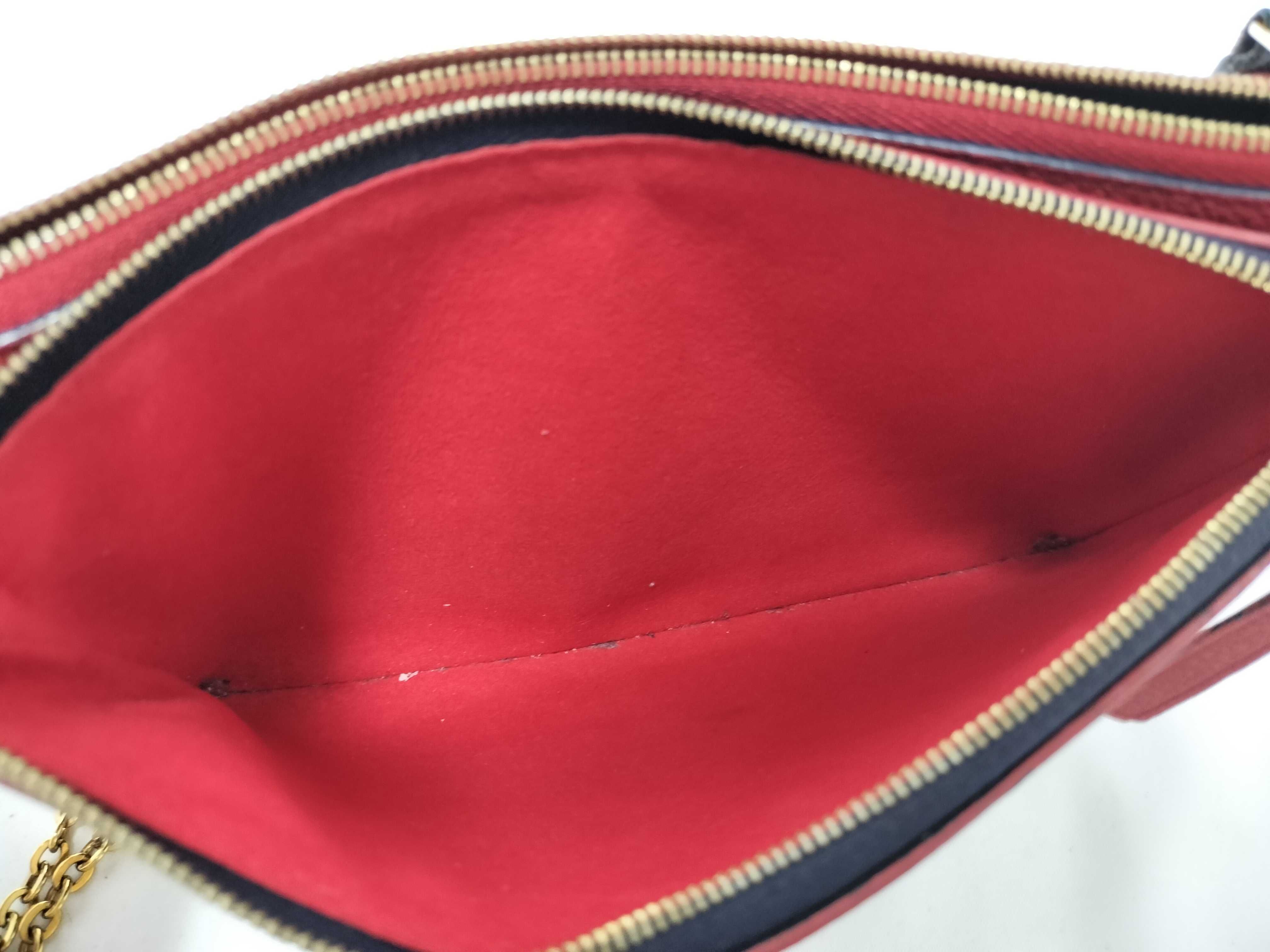 Monogram Empreinte Pochette Double Zip M63916 GI1159 Navy x Red RFID detected shoulder bag — view 11