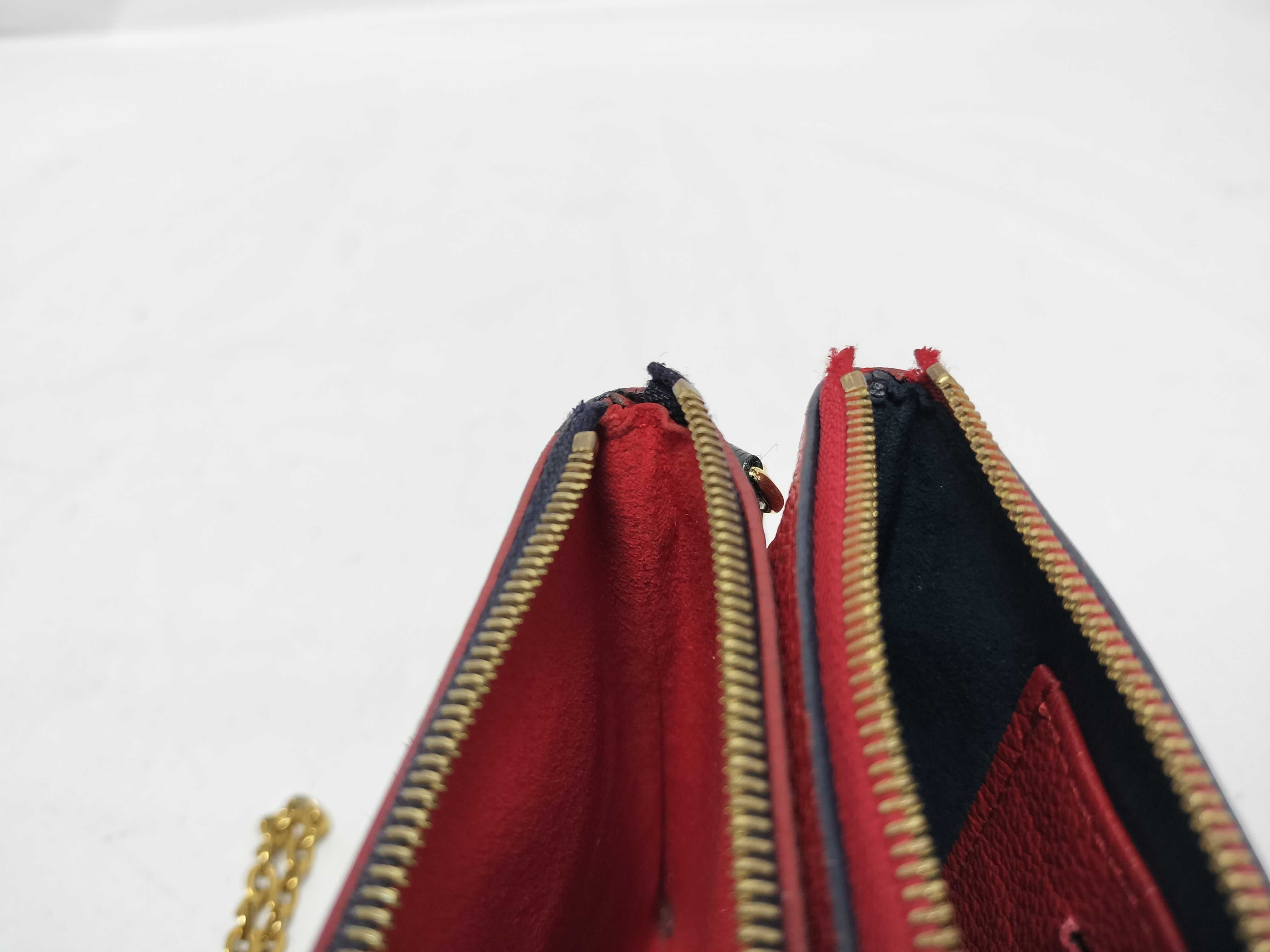 Monogram Empreinte Pochette Double Zip M63916 GI1159 Navy x Red RFID detected shoulder bag — view 14