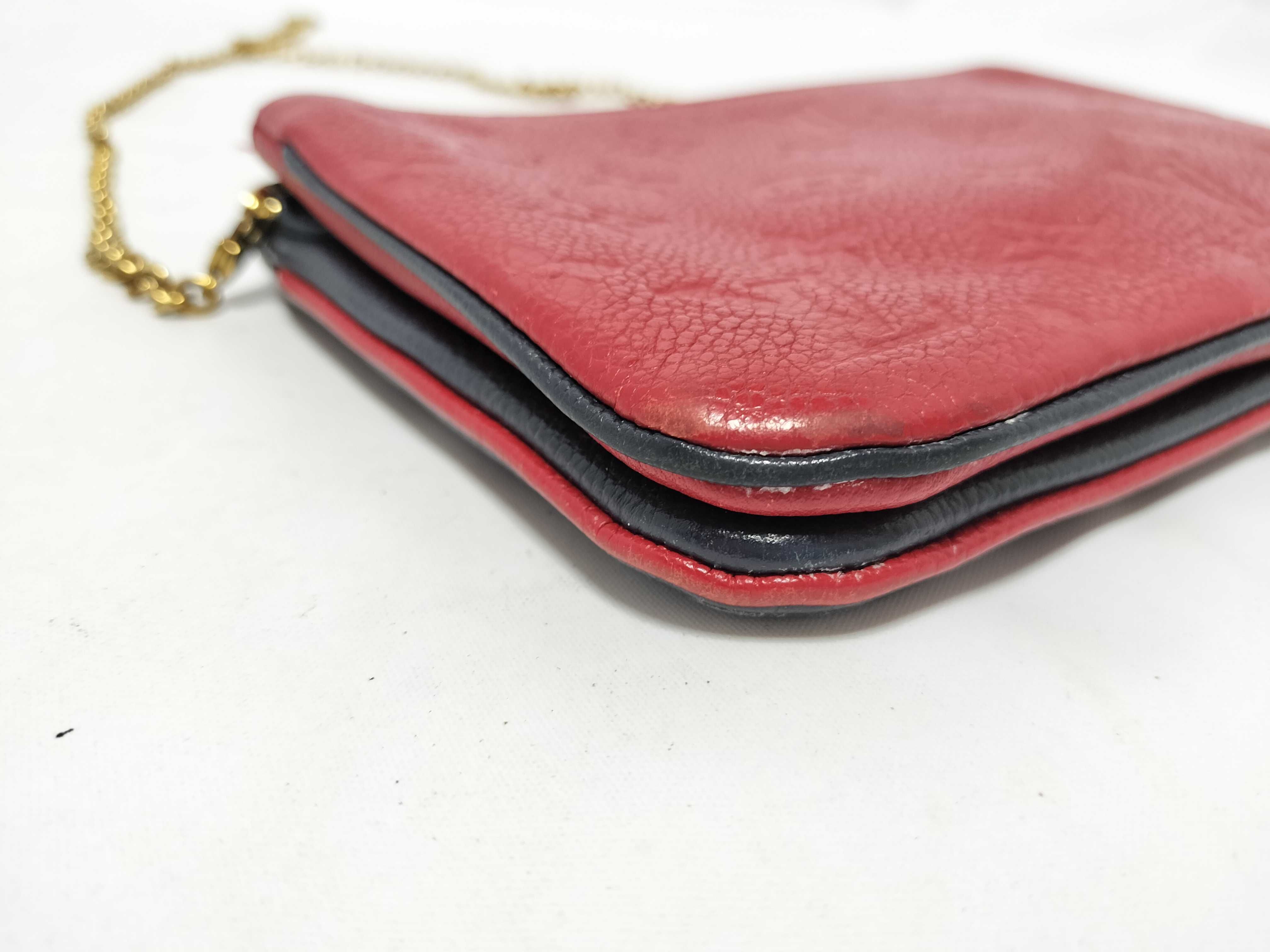 Monogram Empreinte Pochette Double Zip M63916 GI1159 Navy x Red RFID detected shoulder bag — view 9