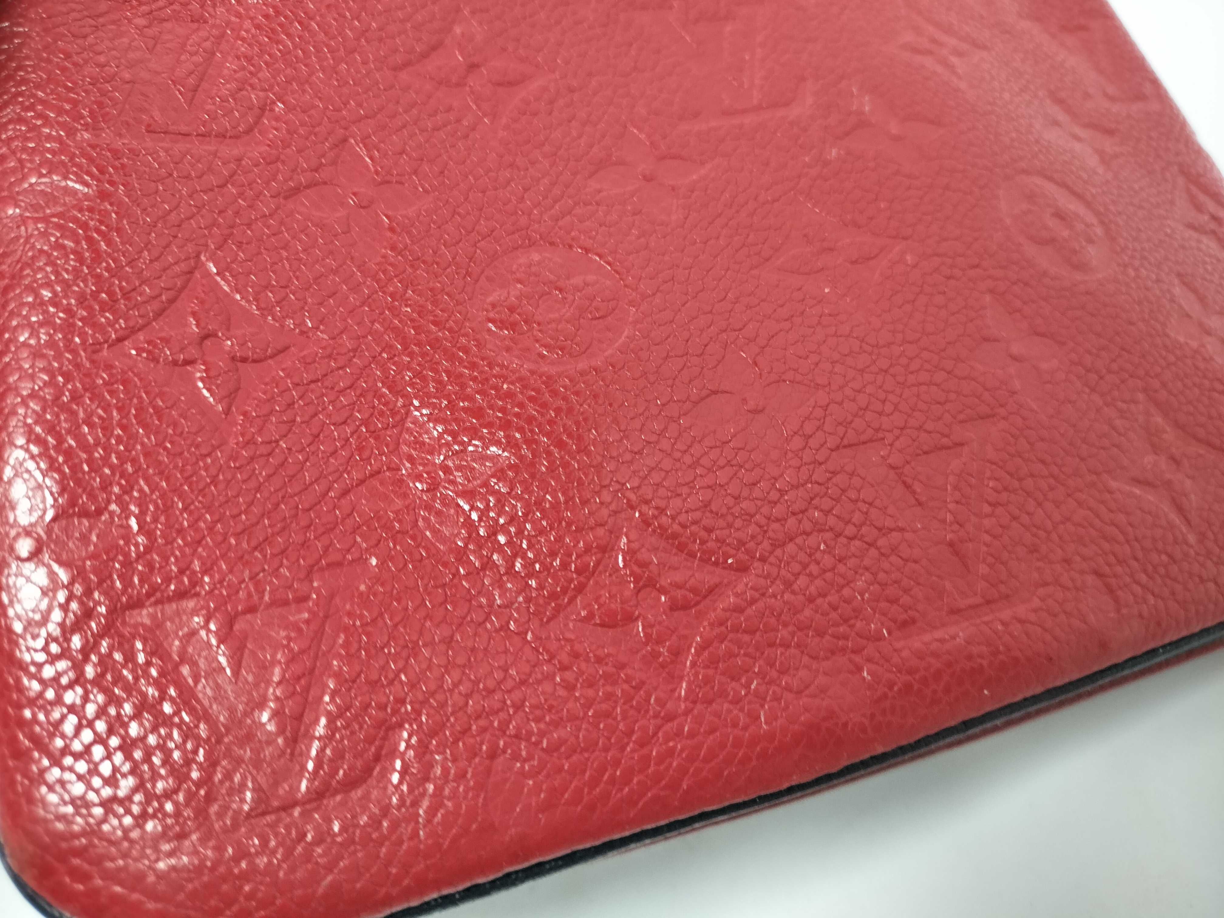 Monogram Empreinte Pochette Double Zip M63916 GI1159 Navy x Red RFID detected shoulder bag — view 10