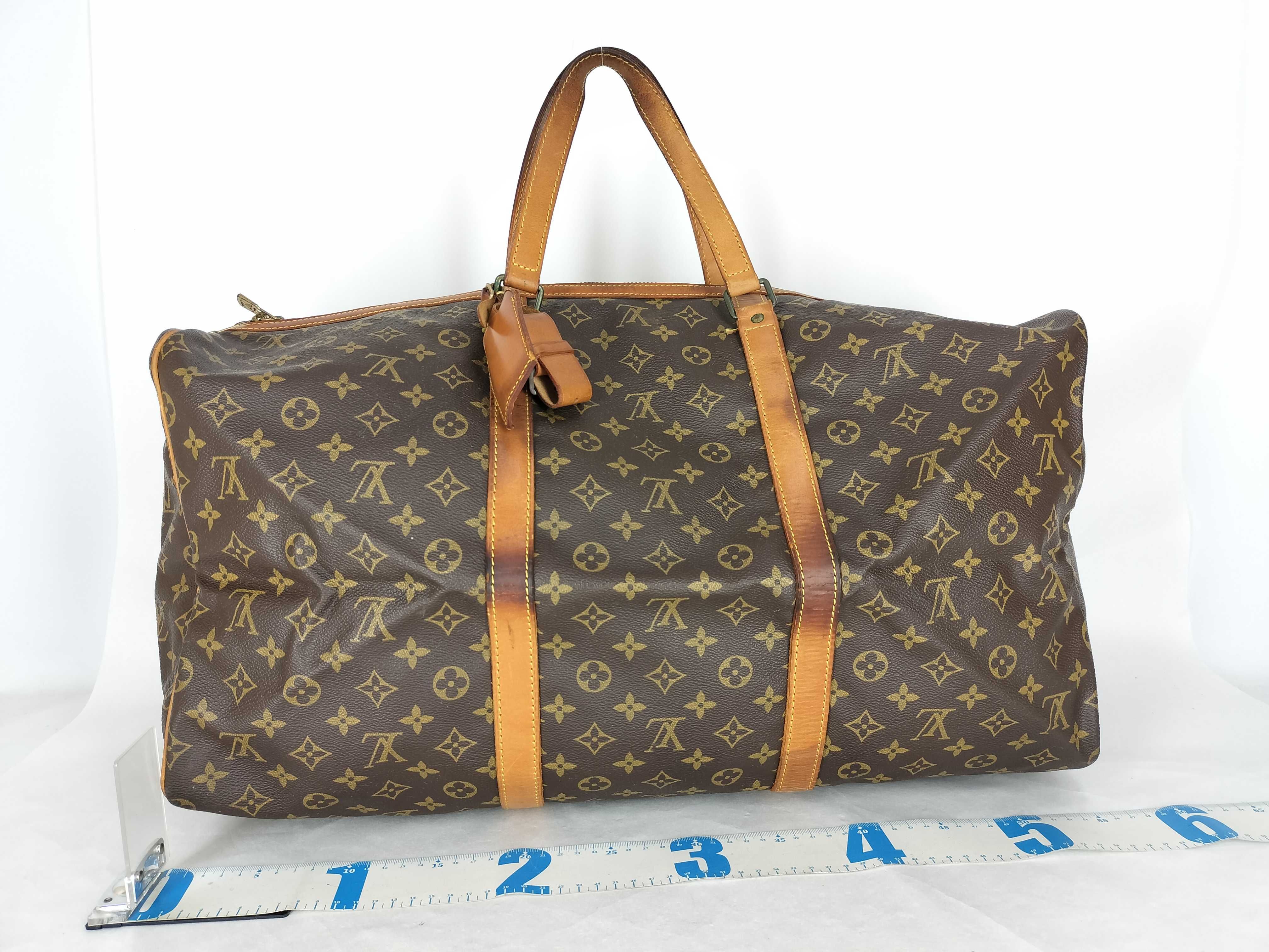 Monogram Louis Vuitton Saxpool 55 M41622 Boston Bag — view 3
