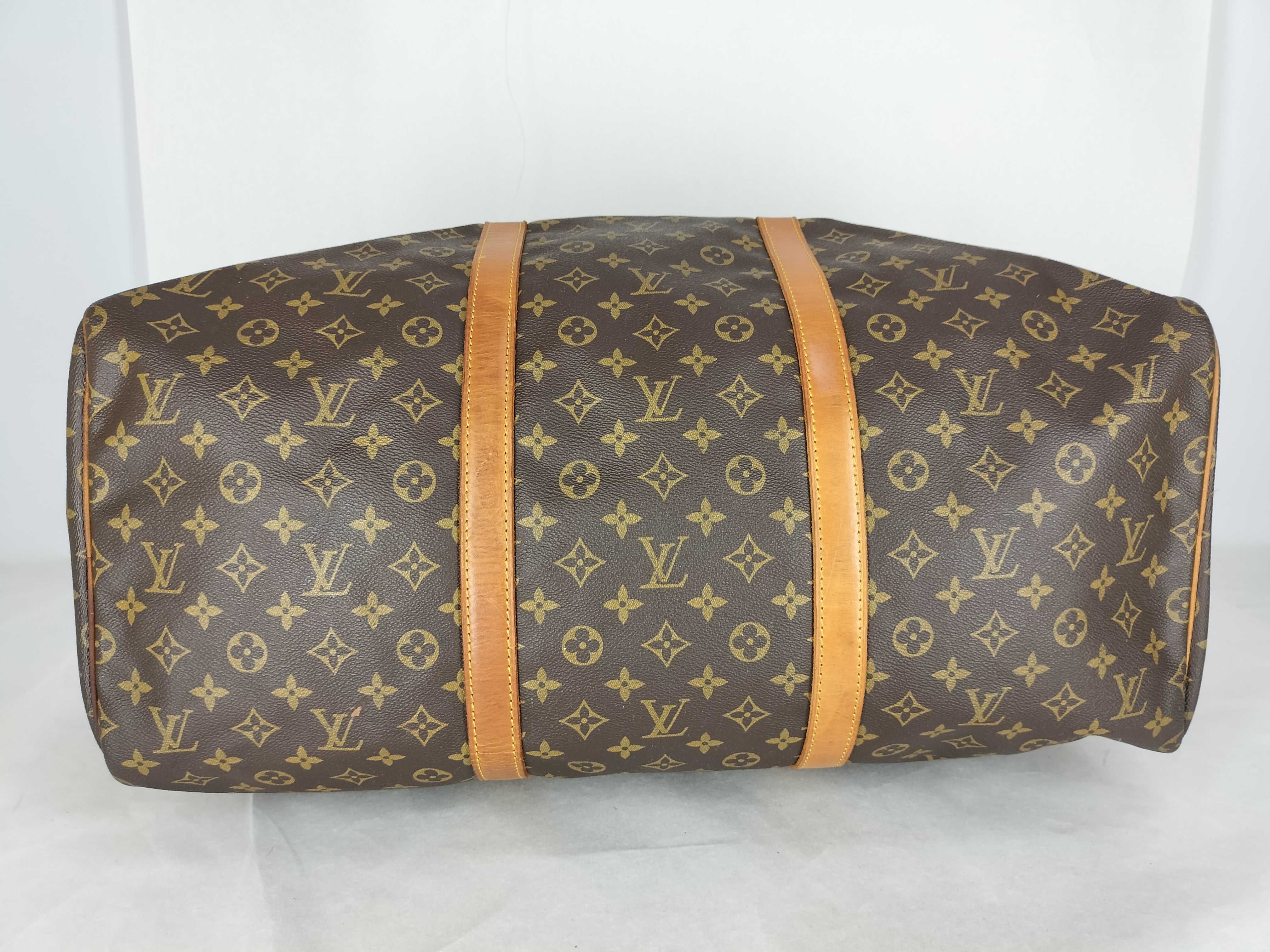 Monogram Louis Vuitton Saxpool 55 M41622 Boston Bag — view 9