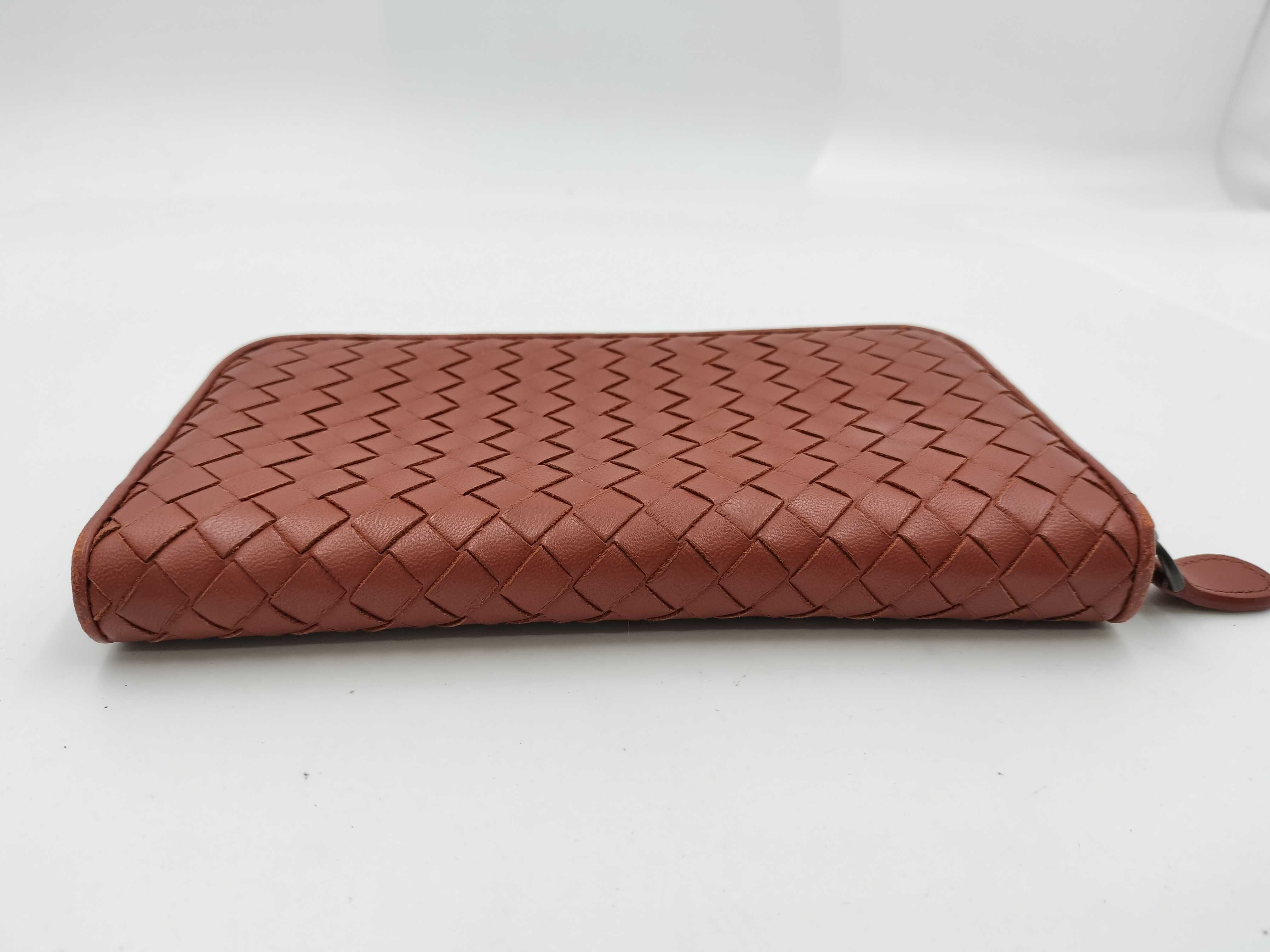 Intrecciato Round Zip Wallet — view 3