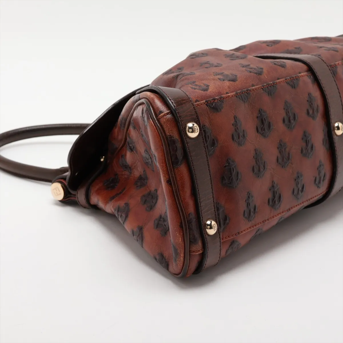 Borsa Magic 8BN144 Leather Handbag Brown — view 4