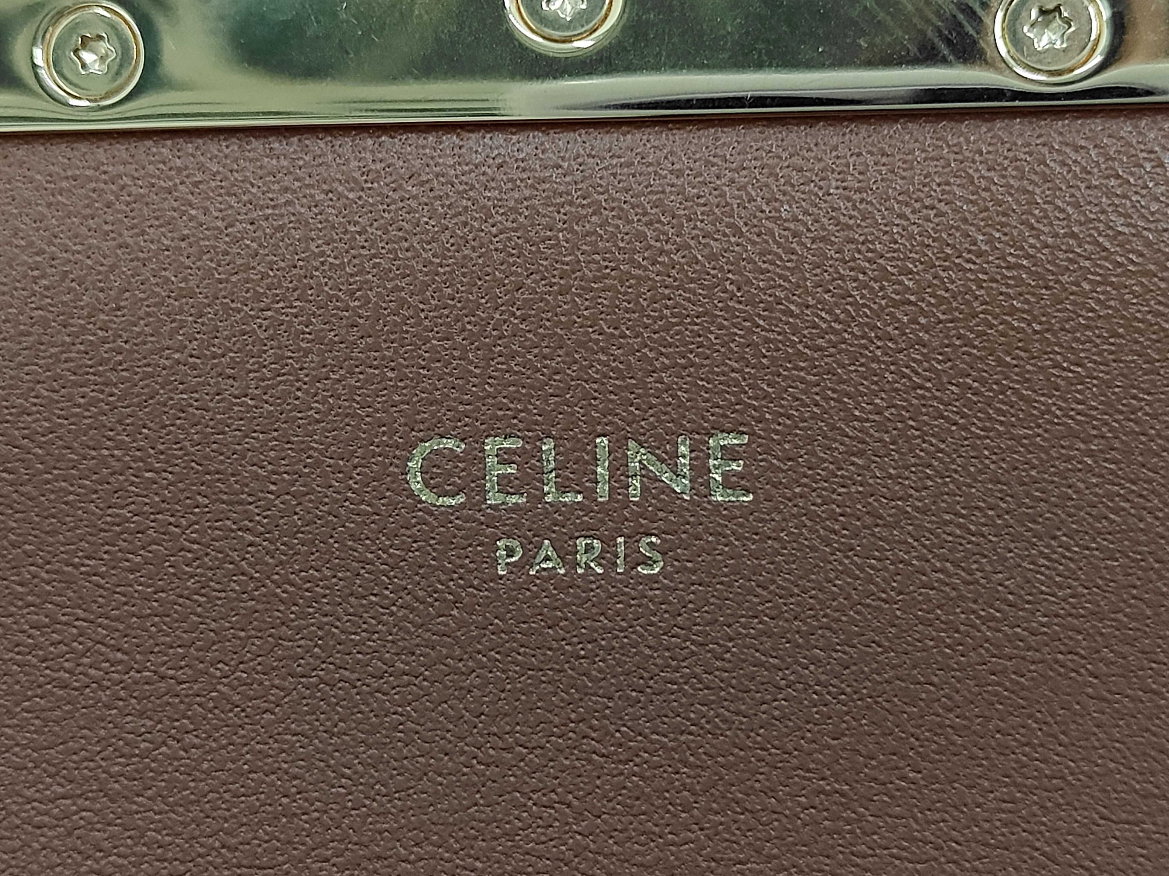 Claude Triomphe print underarm bag, adjustable shoulder strap, cowhide leather, metal lock hardware, shoulder bag. — view 10