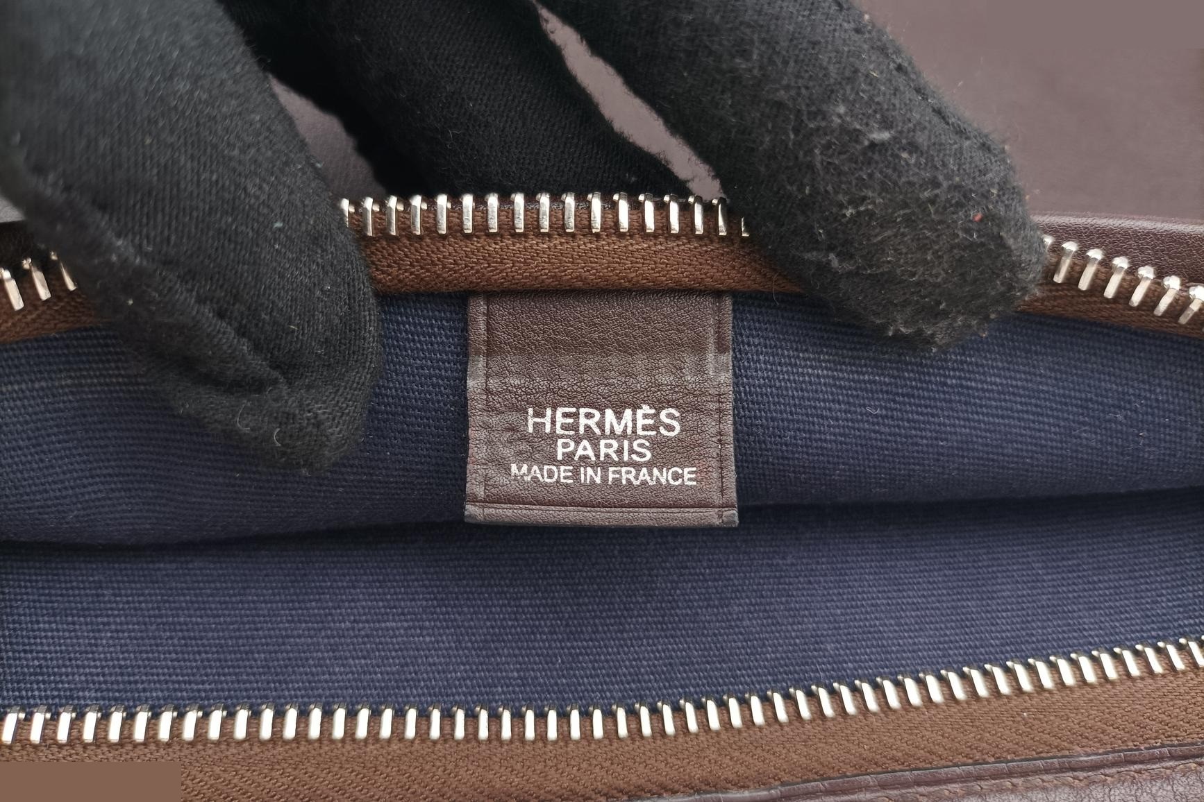 Mrs. Hippie Toile Officier x Veau Swift Black — view 7
