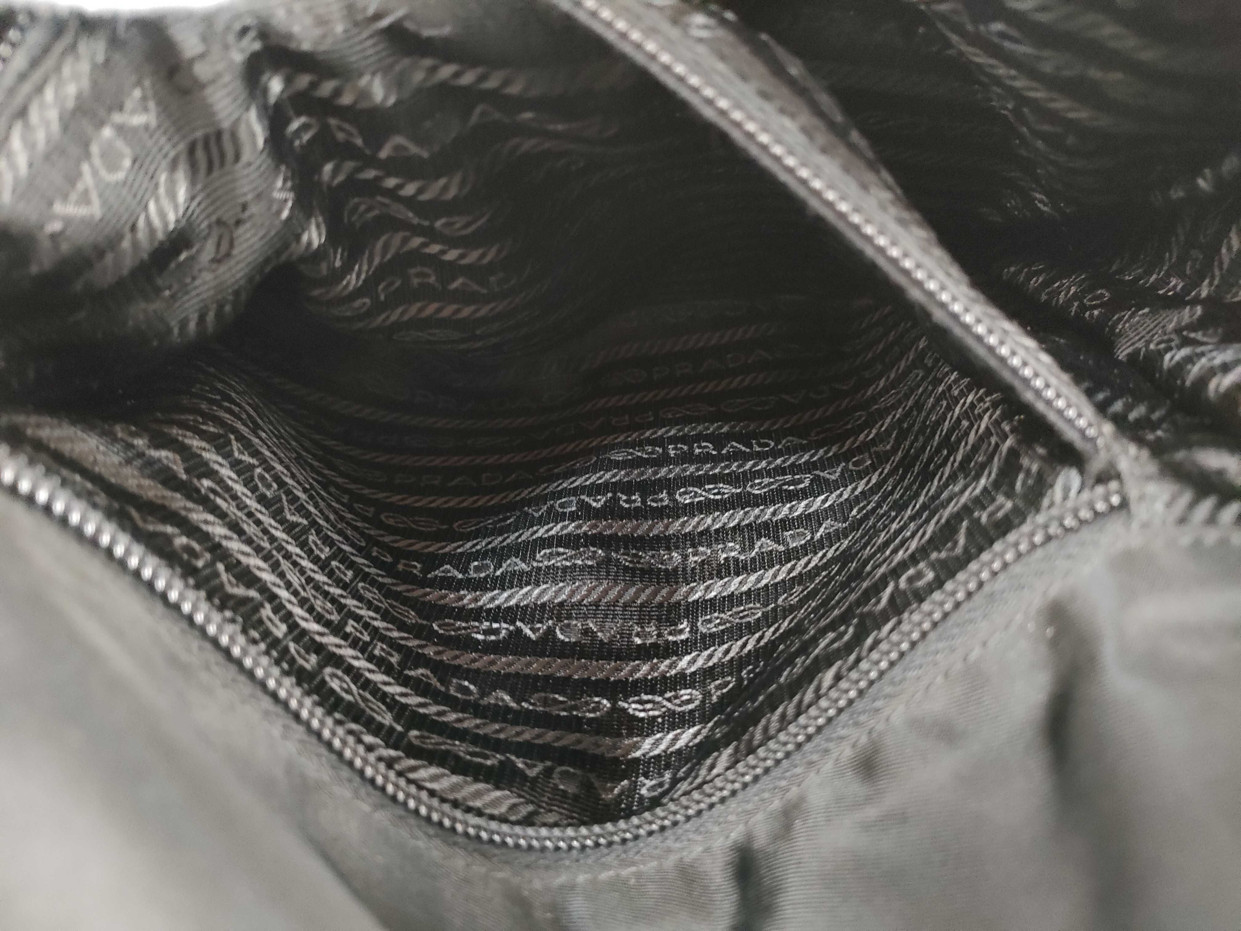Nylon Messenger Bag, Black Shoulder Bag — view 11
