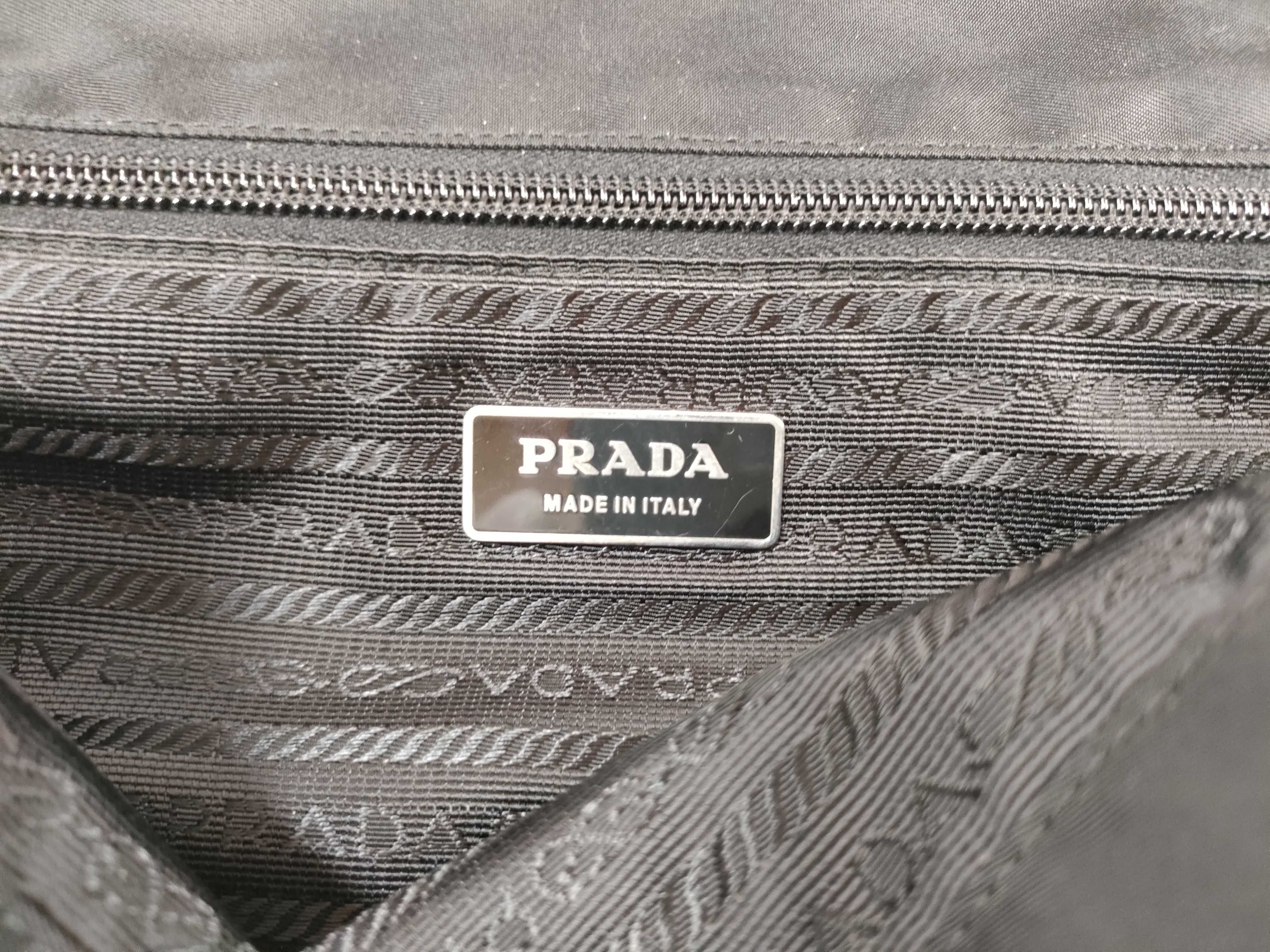 Nylon Messenger Bag, Black Shoulder Bag — view 12
