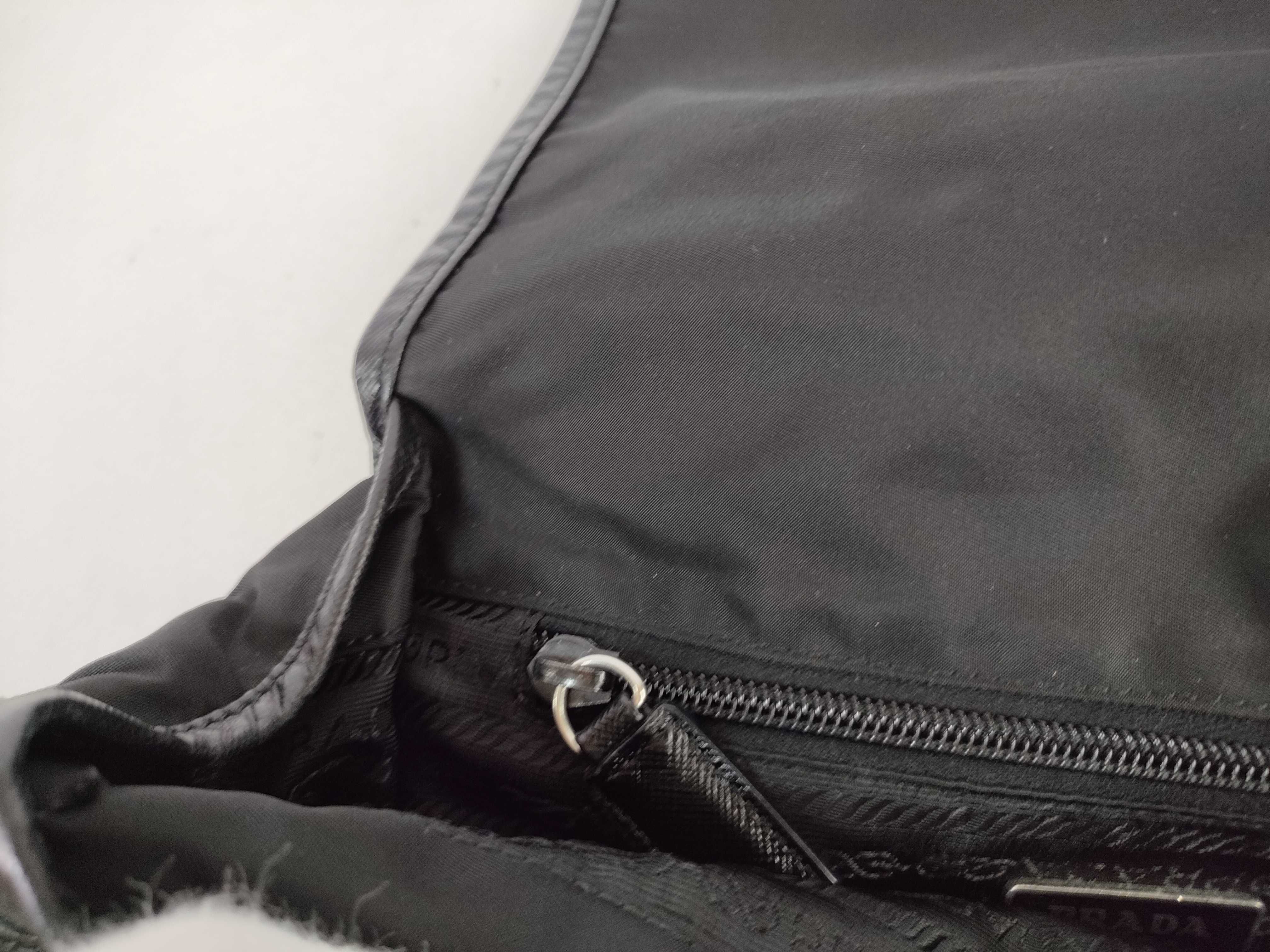Nylon Messenger Bag, Black Shoulder Bag — view 15