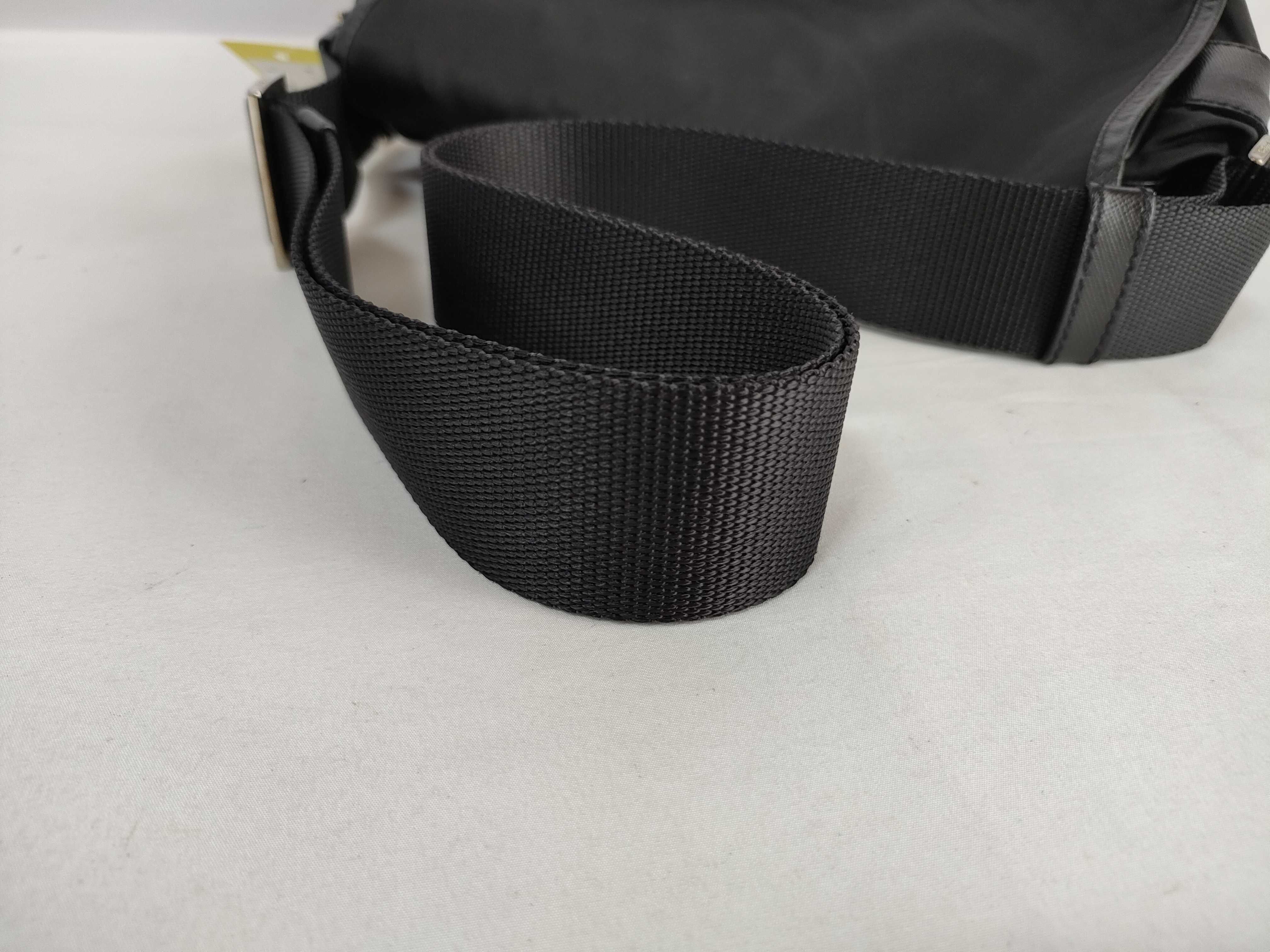 Nylon Messenger Bag, Black Shoulder Bag — view 4