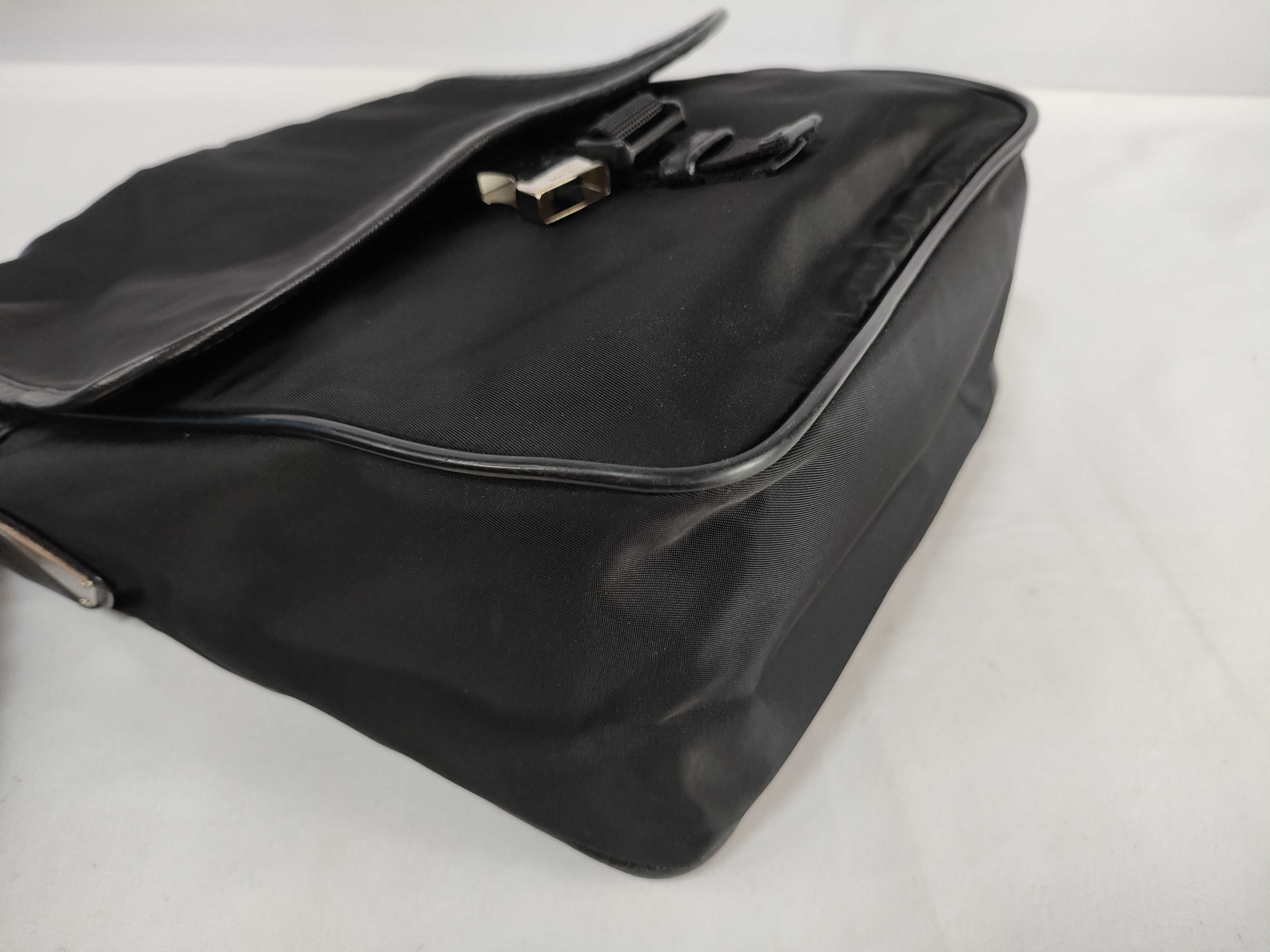 Nylon Messenger Bag, Black Shoulder Bag — view 7