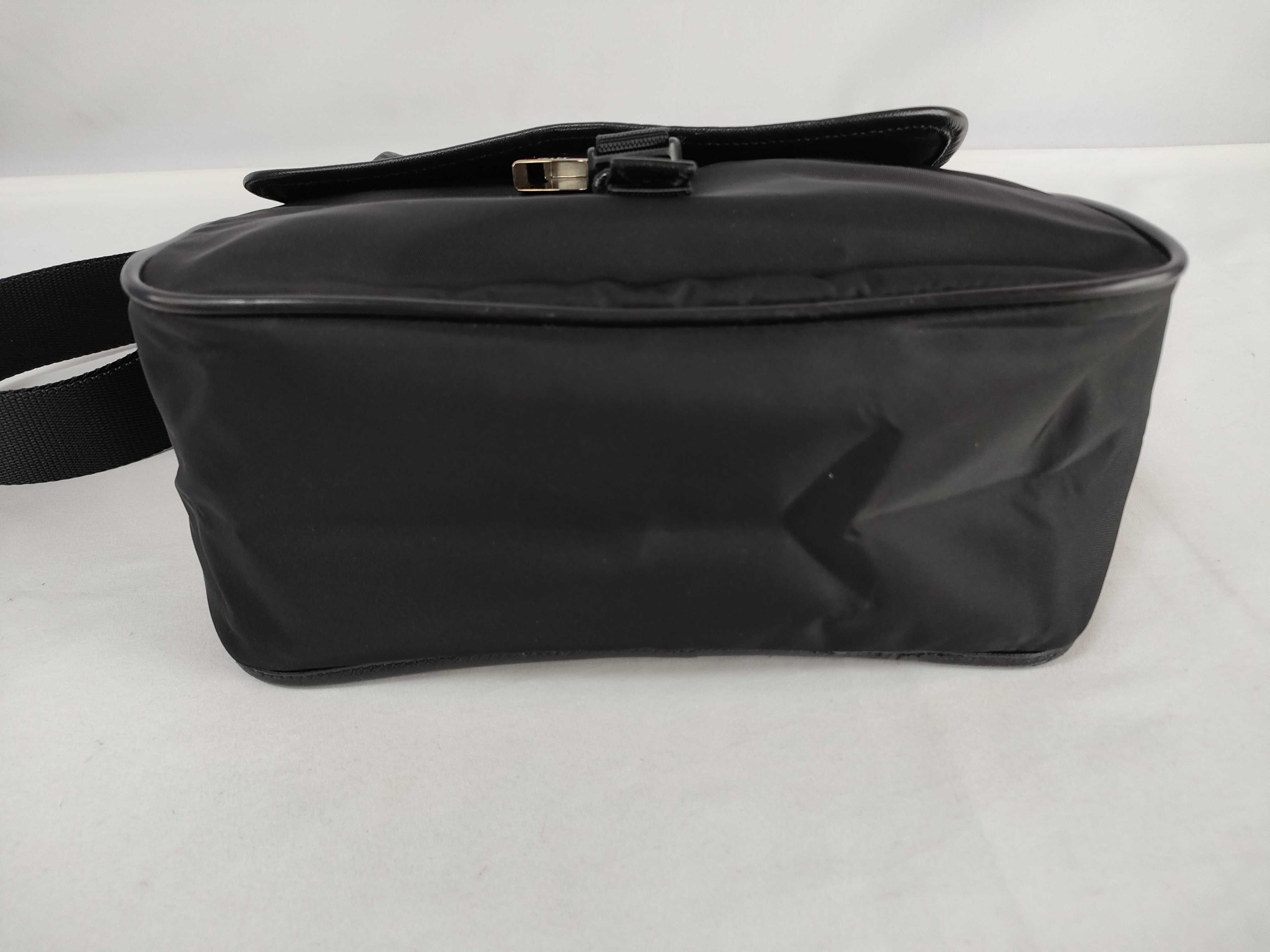 Nylon Messenger Bag, Black Shoulder Bag — view 8