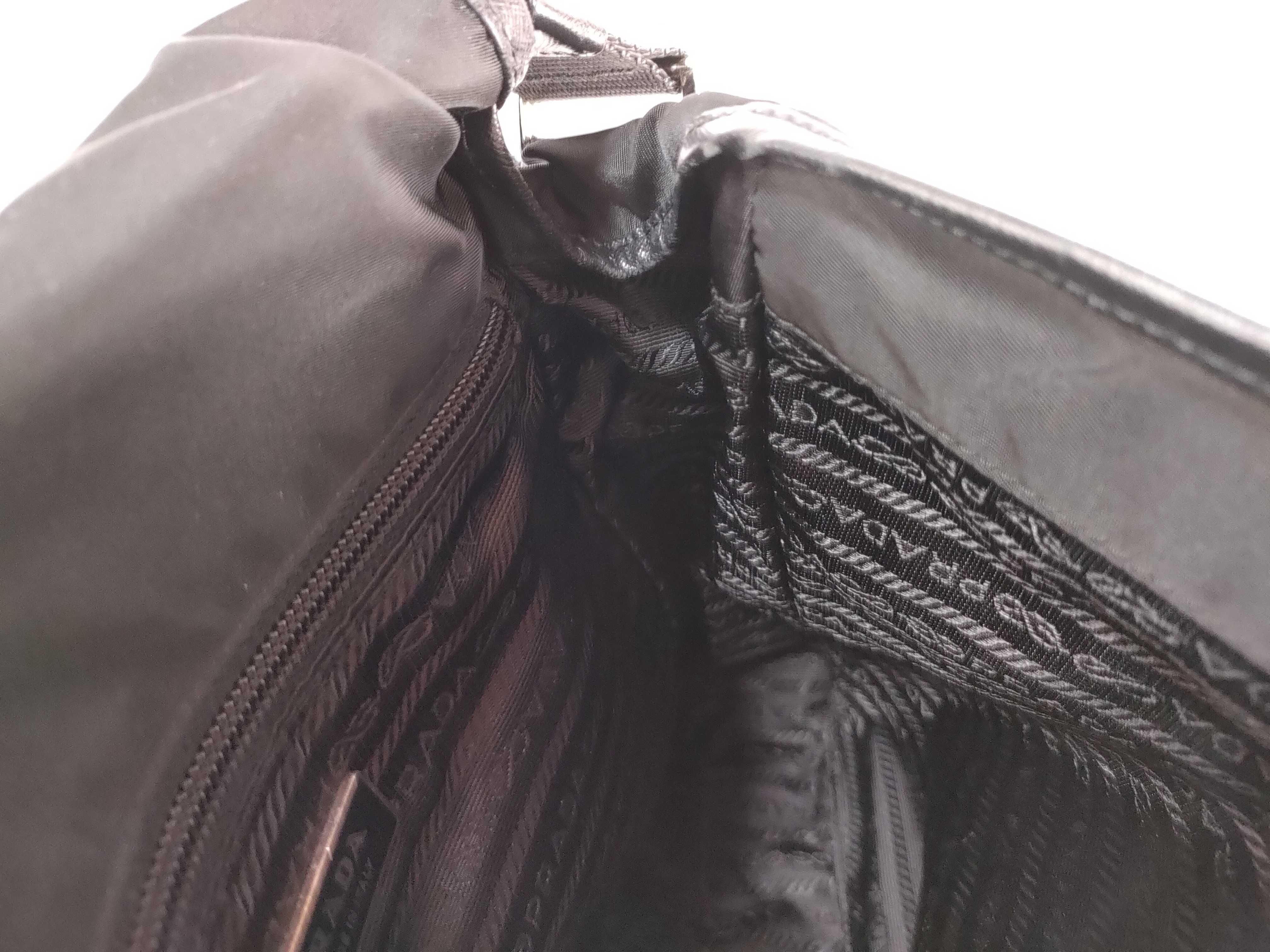 Nylon Messenger Bag, Black Shoulder Bag — view 9