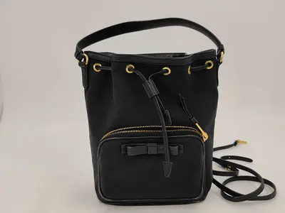 BAG JACQUARD BUCKET 1BH038 BLACK Handbag