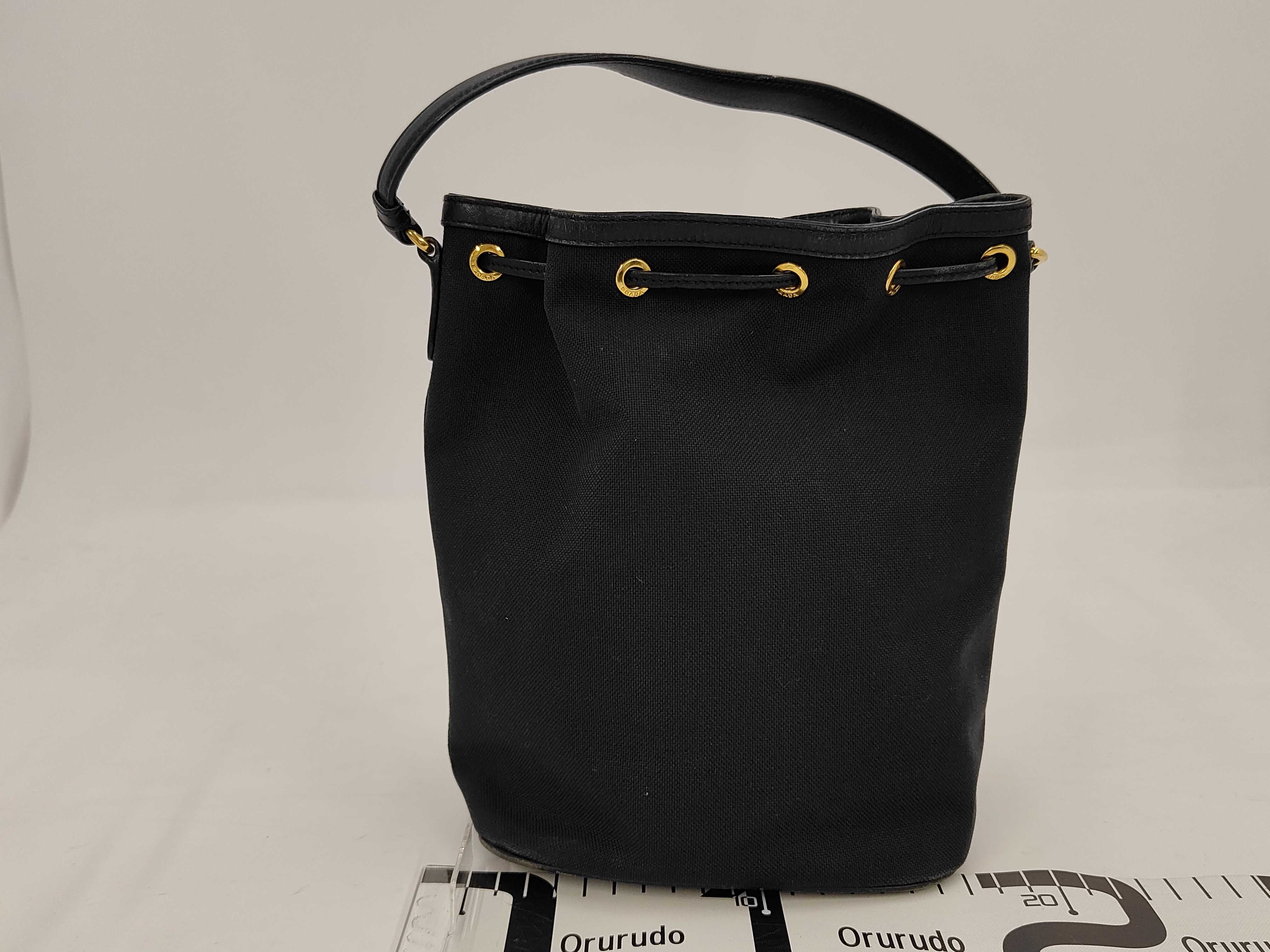 BAG JACQUARD BUCKET 1BH038 BLACK Handbag — view 2
