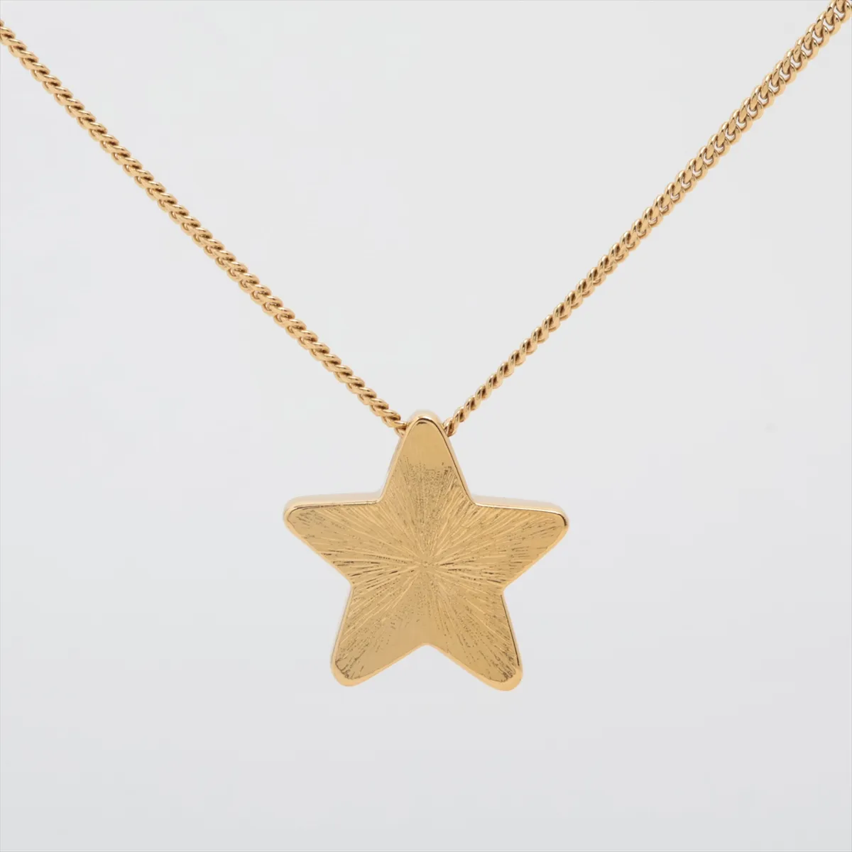 Coco Mark Star D25K Necklace GP Black x Gold, — view 2