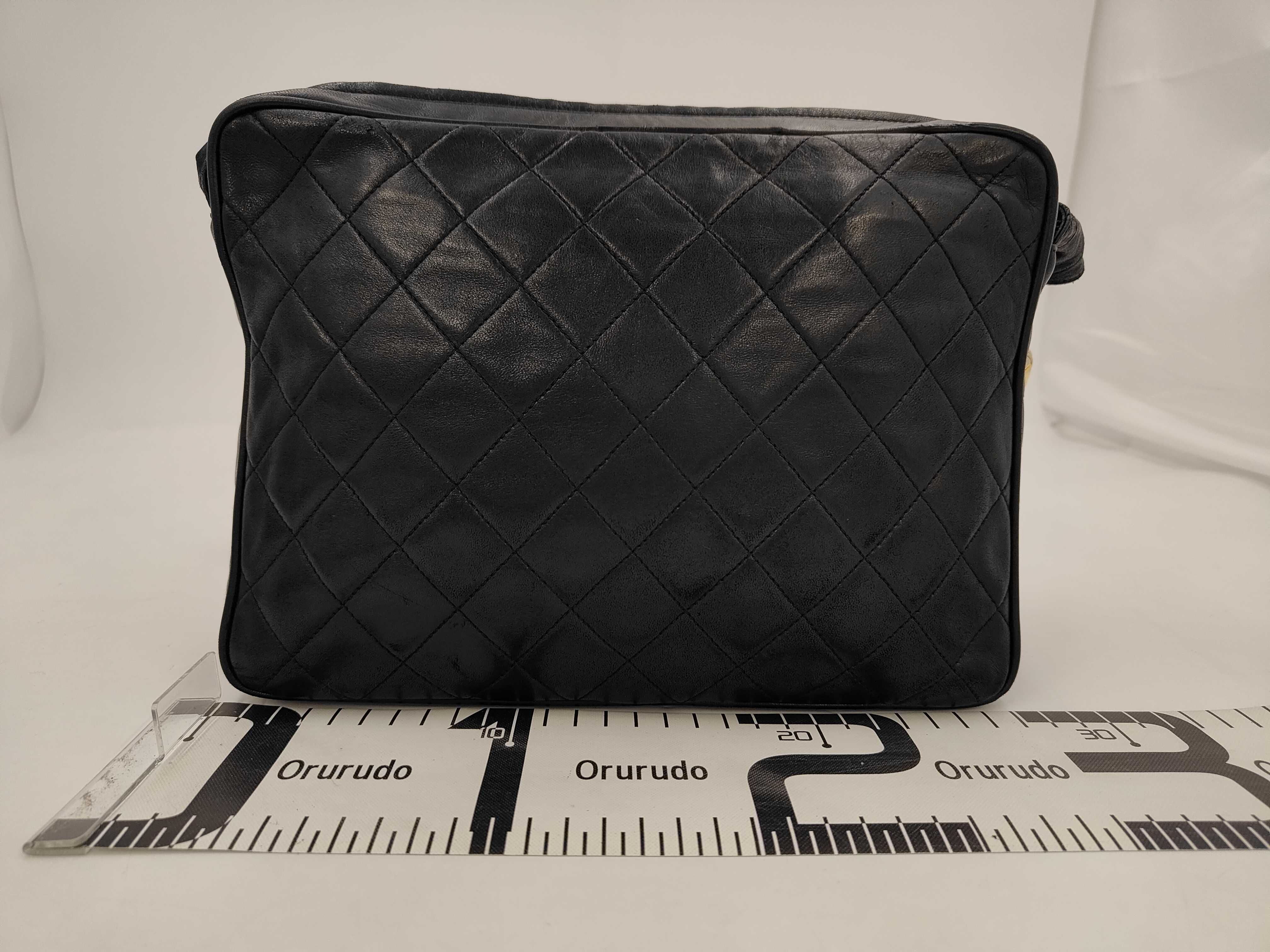 Matelassé Coco Mark Fringe Lambskin Shoulder Bag — view 2