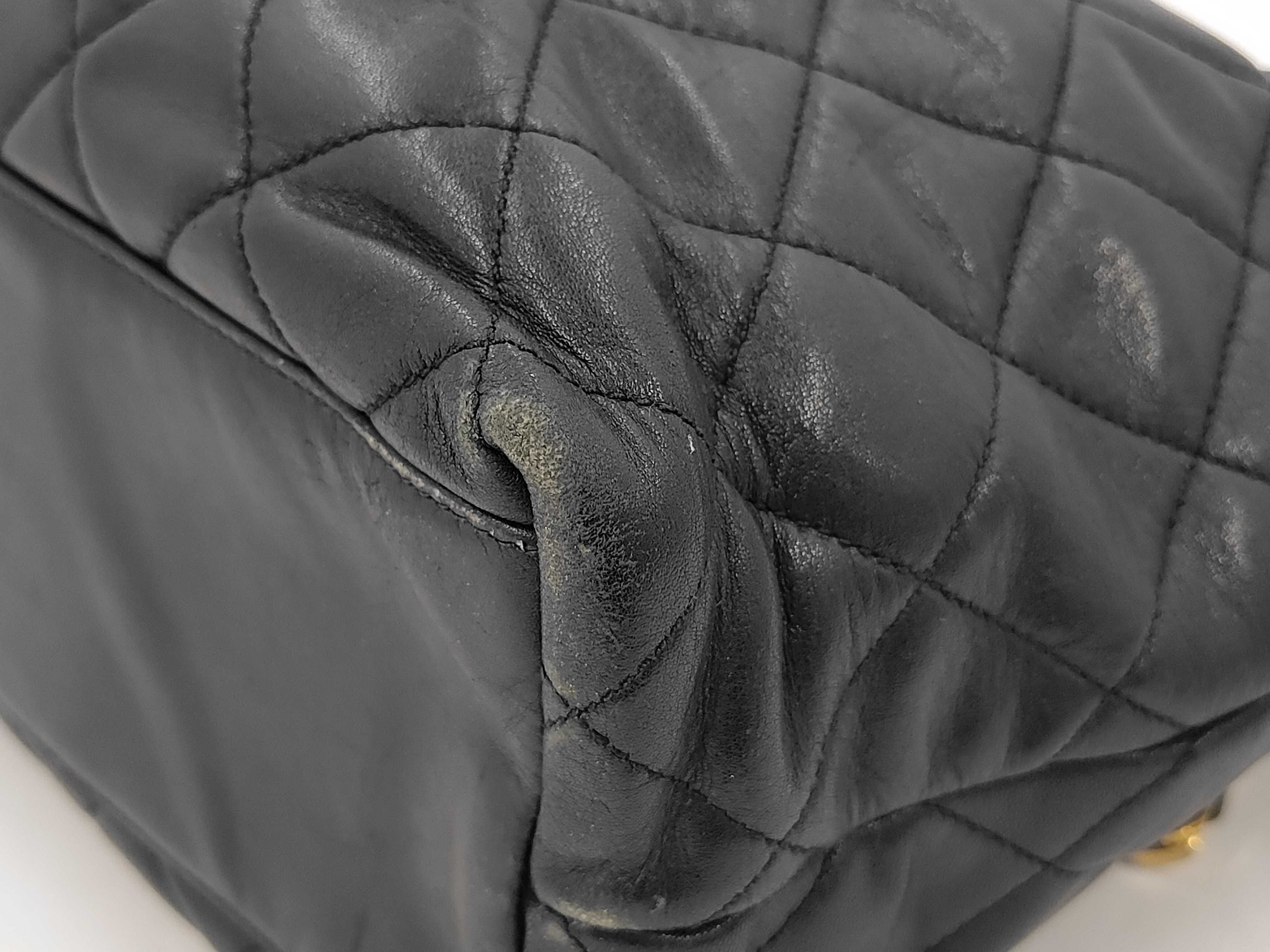 Matelassé Lambskin Chain Shoulder Bag — view 3