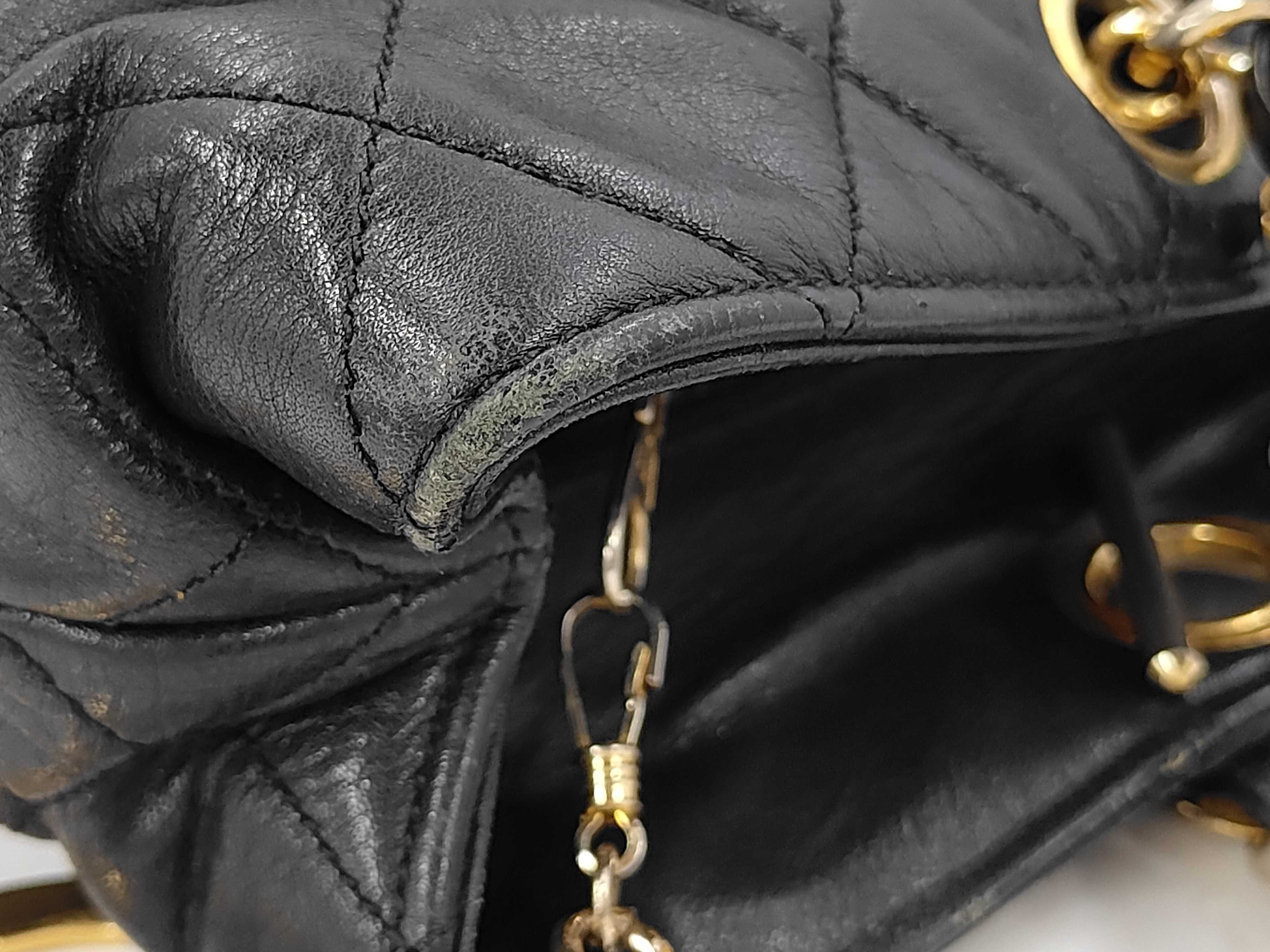 Matelassé Lambskin Chain Shoulder Bag — view 8