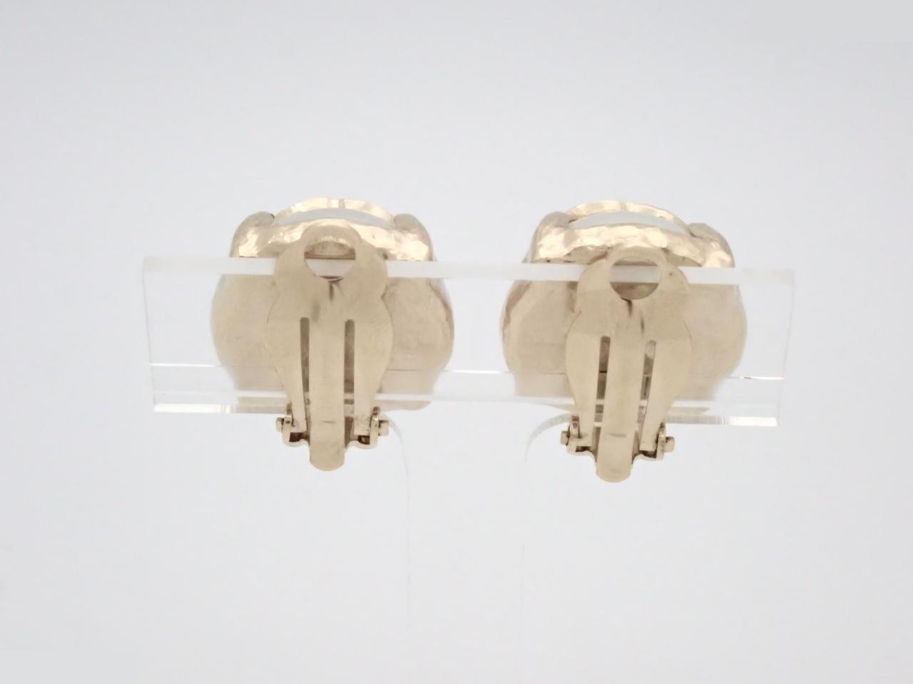Earrings B14P, Coco Mark, Pearl, Round, 2cm wide — view 2