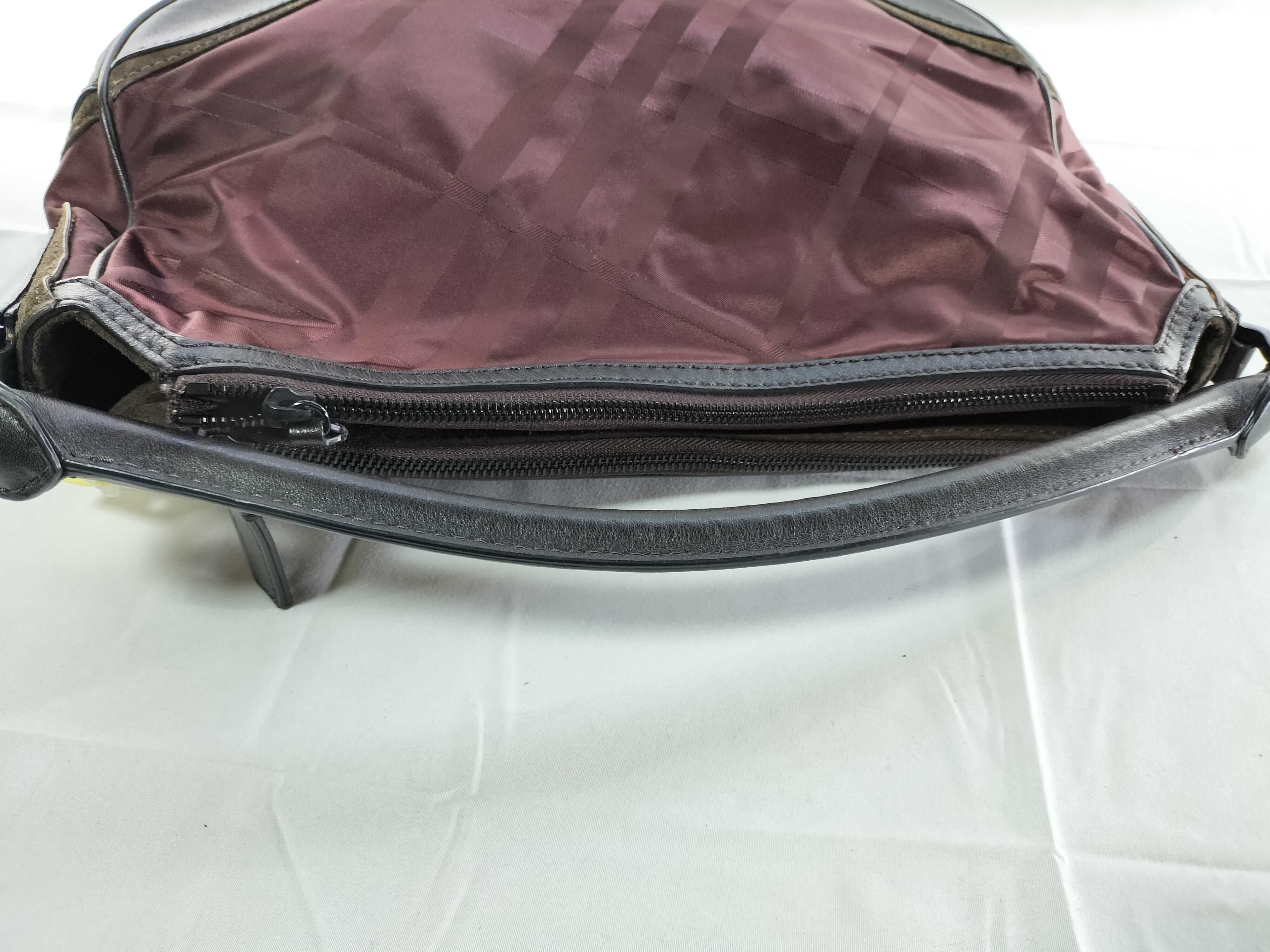 Nylon Leather One-Shoulder Bag — view 3