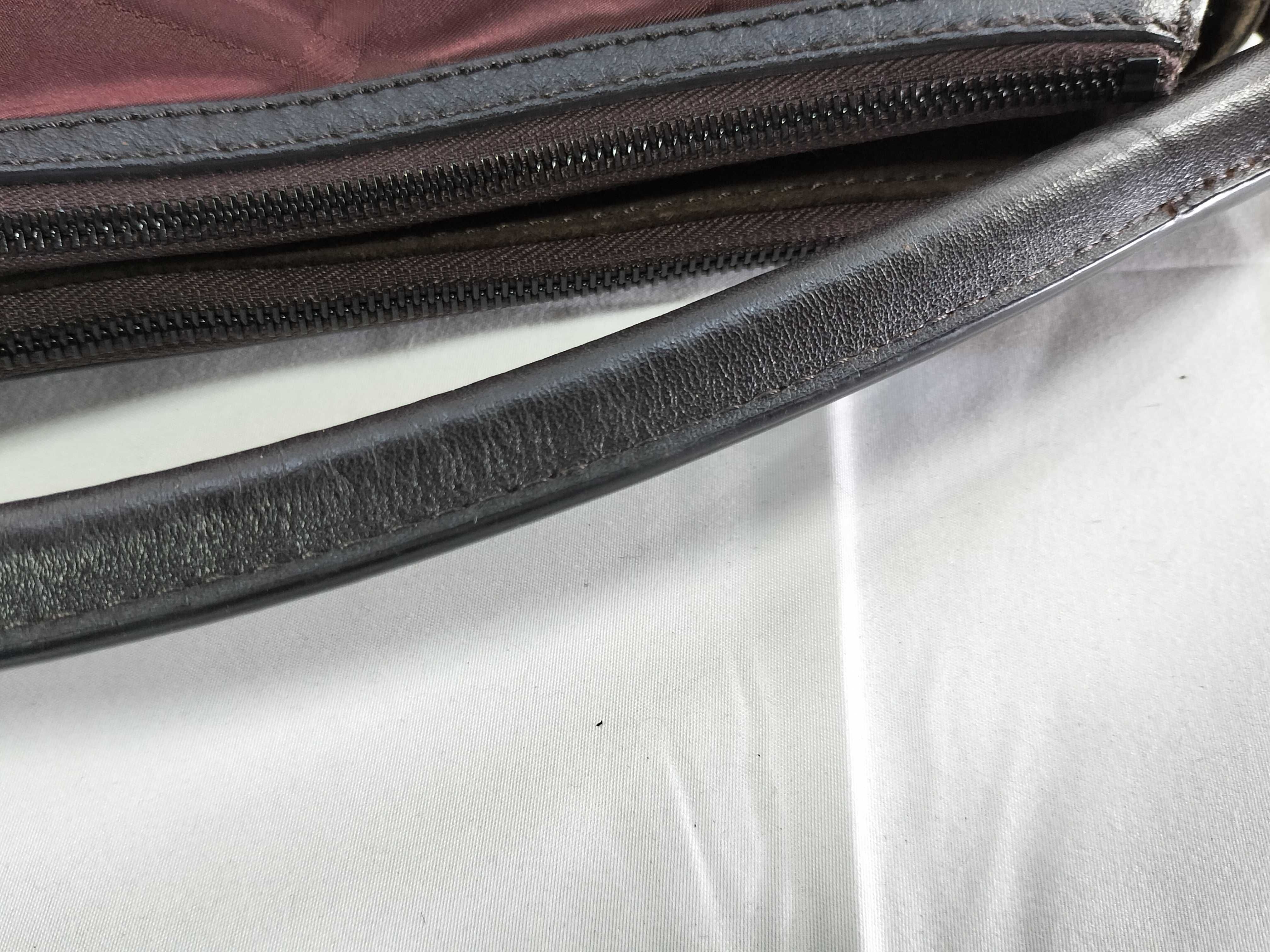 Nylon Leather One-Shoulder Bag — view 4