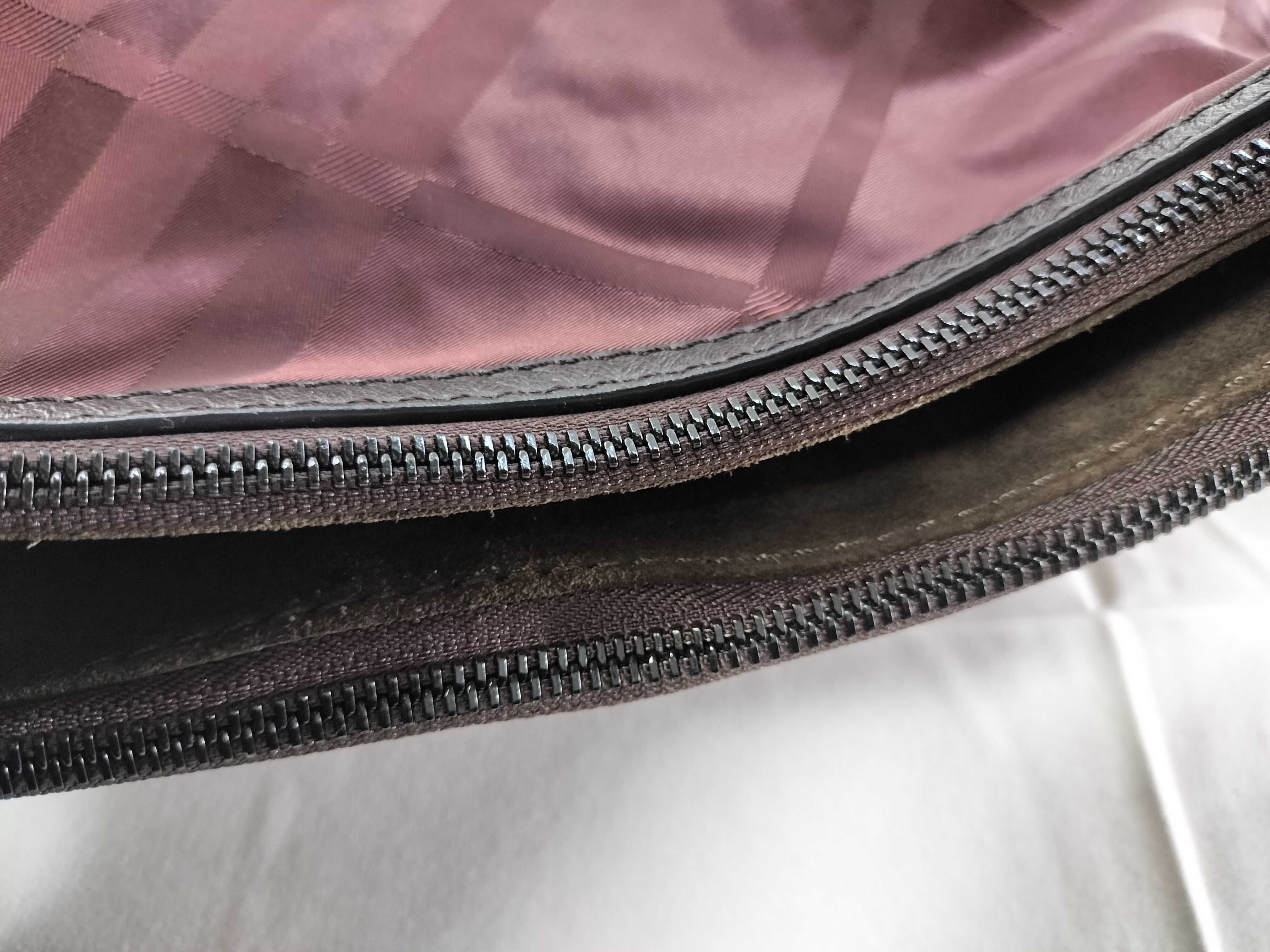 Nylon Leather One-Shoulder Bag — view 6