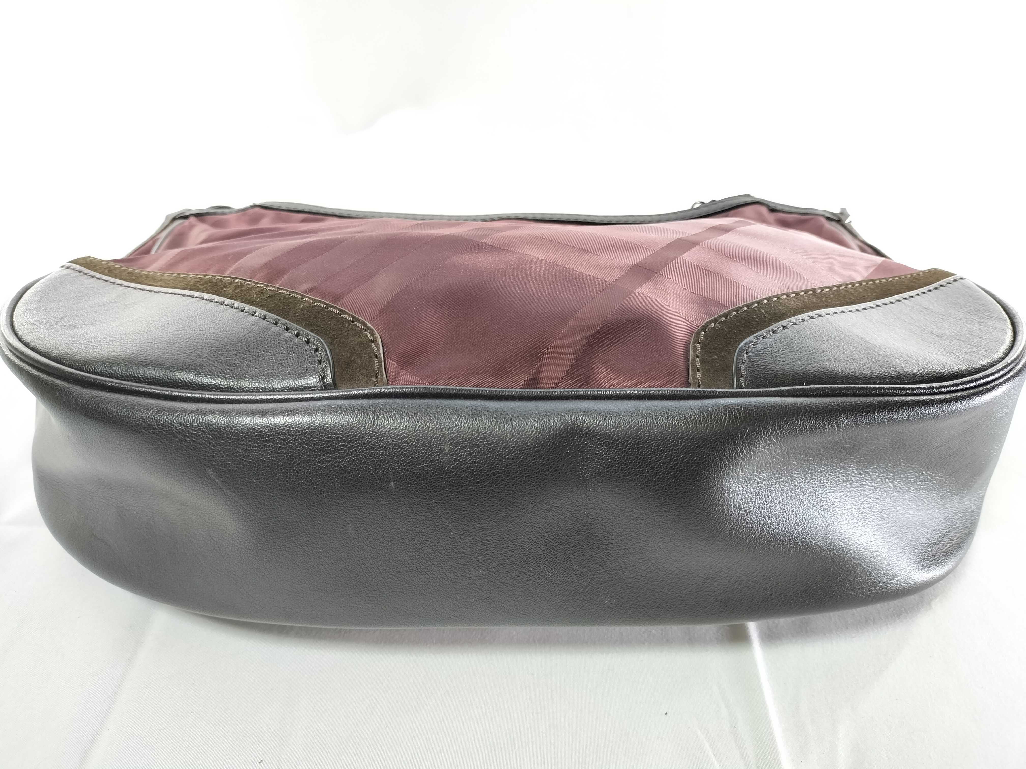 Nylon Leather One-Shoulder Bag — view 8