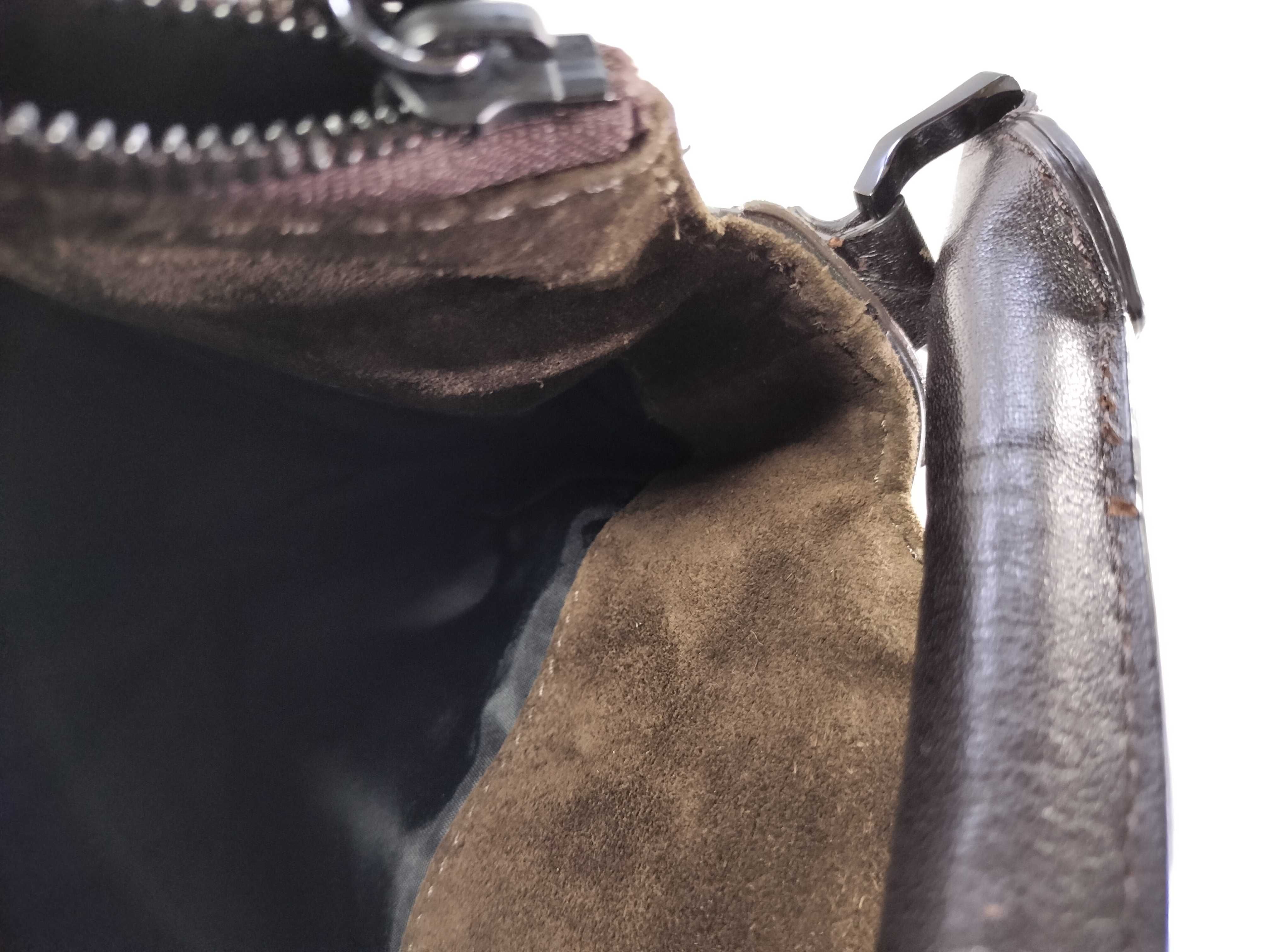 Nylon Leather One-Shoulder Bag — view 9