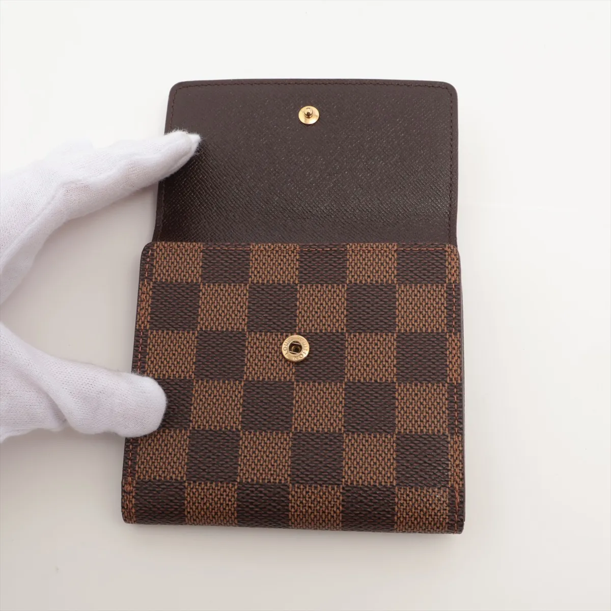 Damier Portefeuille Elise N61654 SP0998 Brown Compact Wallet — view 3