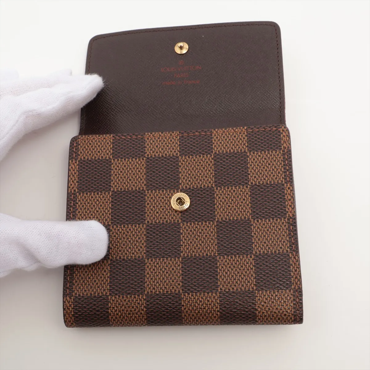 Damier Portefeuille Elise N61654 SP0998 Brown Compact Wallet — view 4