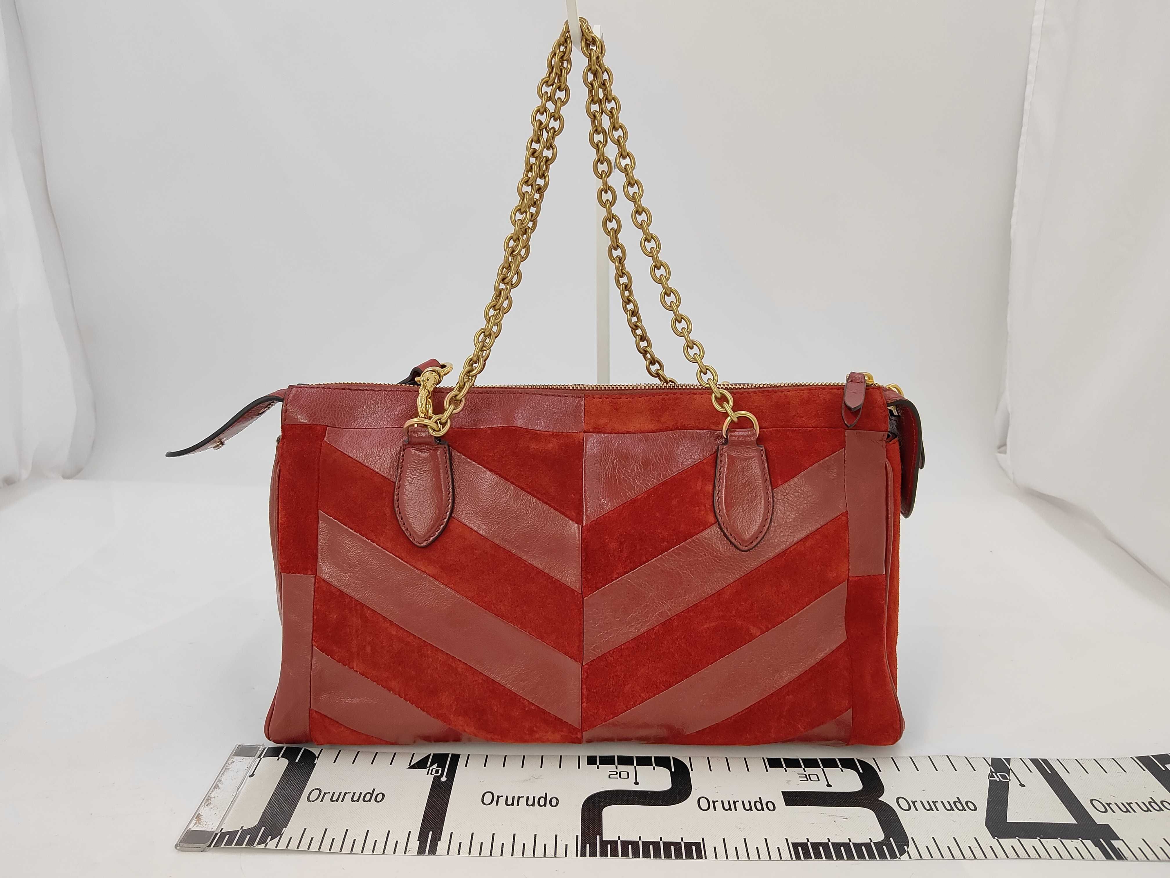 Suede & Leather Shoulder Bag — view 2