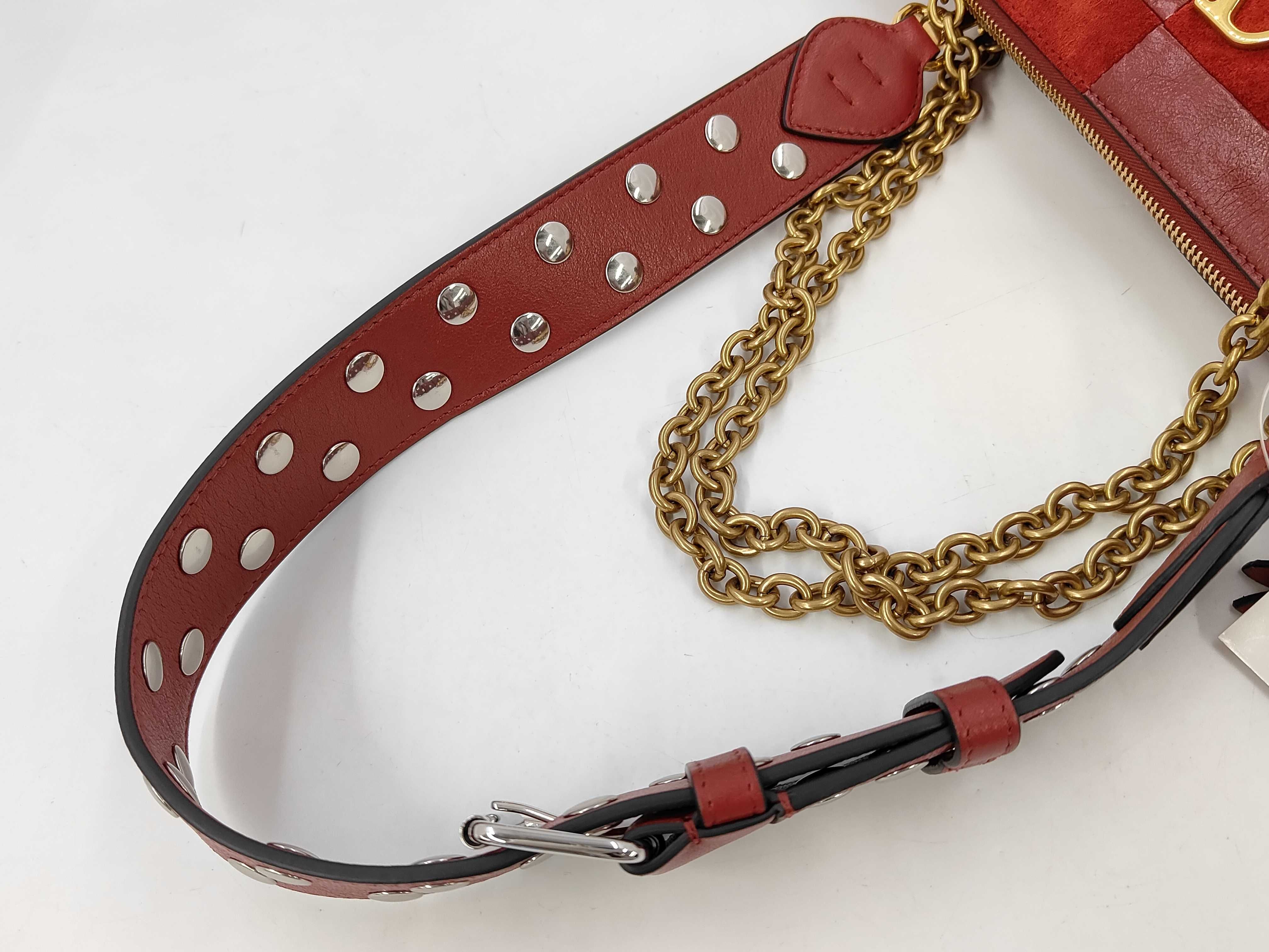 Suede & Leather Shoulder Bag — view 3