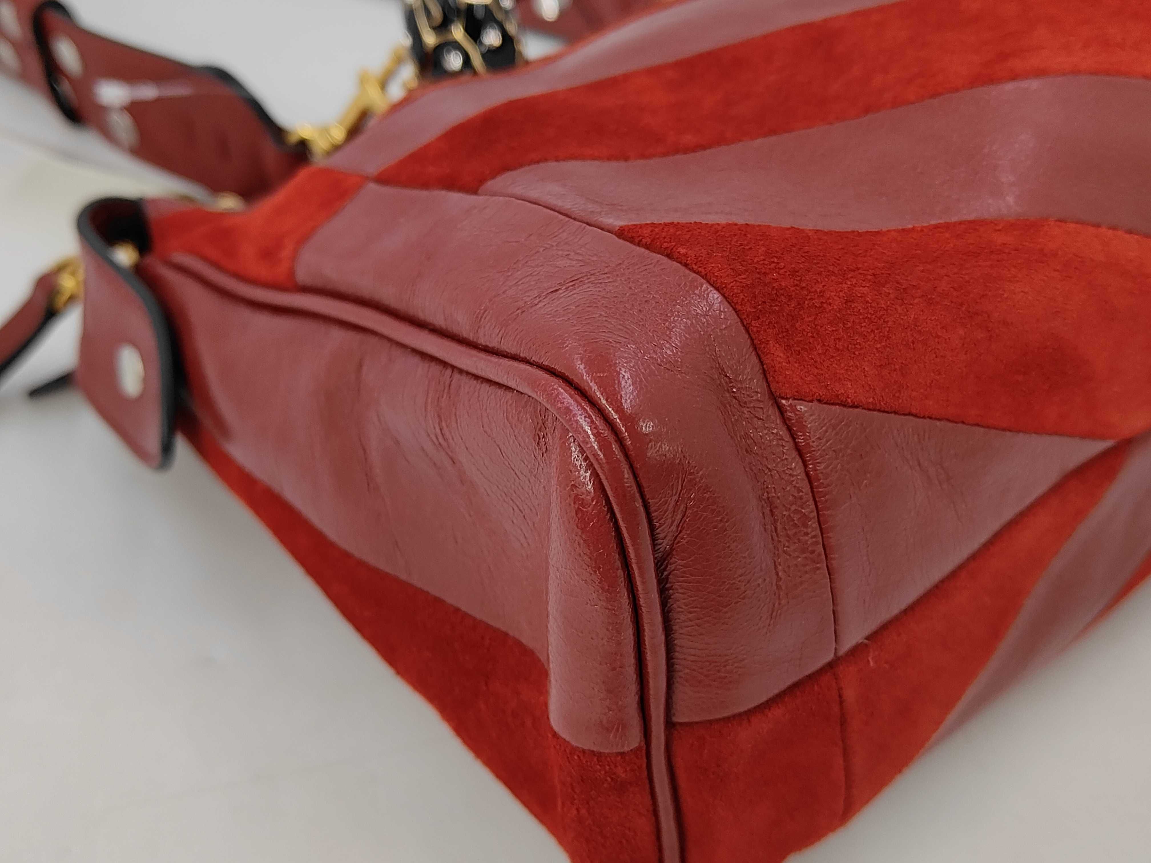 Suede & Leather Shoulder Bag — view 6